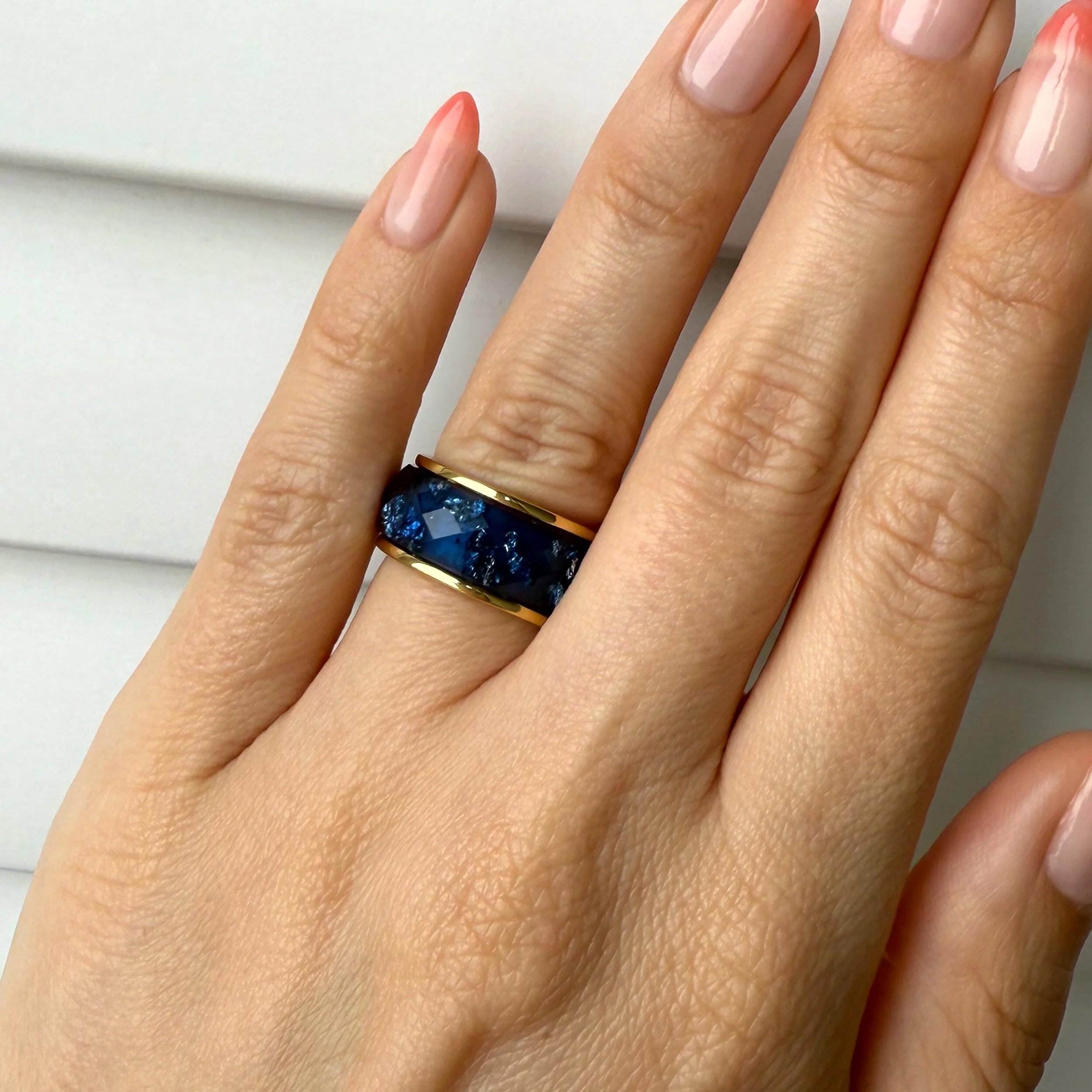 2in1 Deep Blue & Magma Rings - Image 15