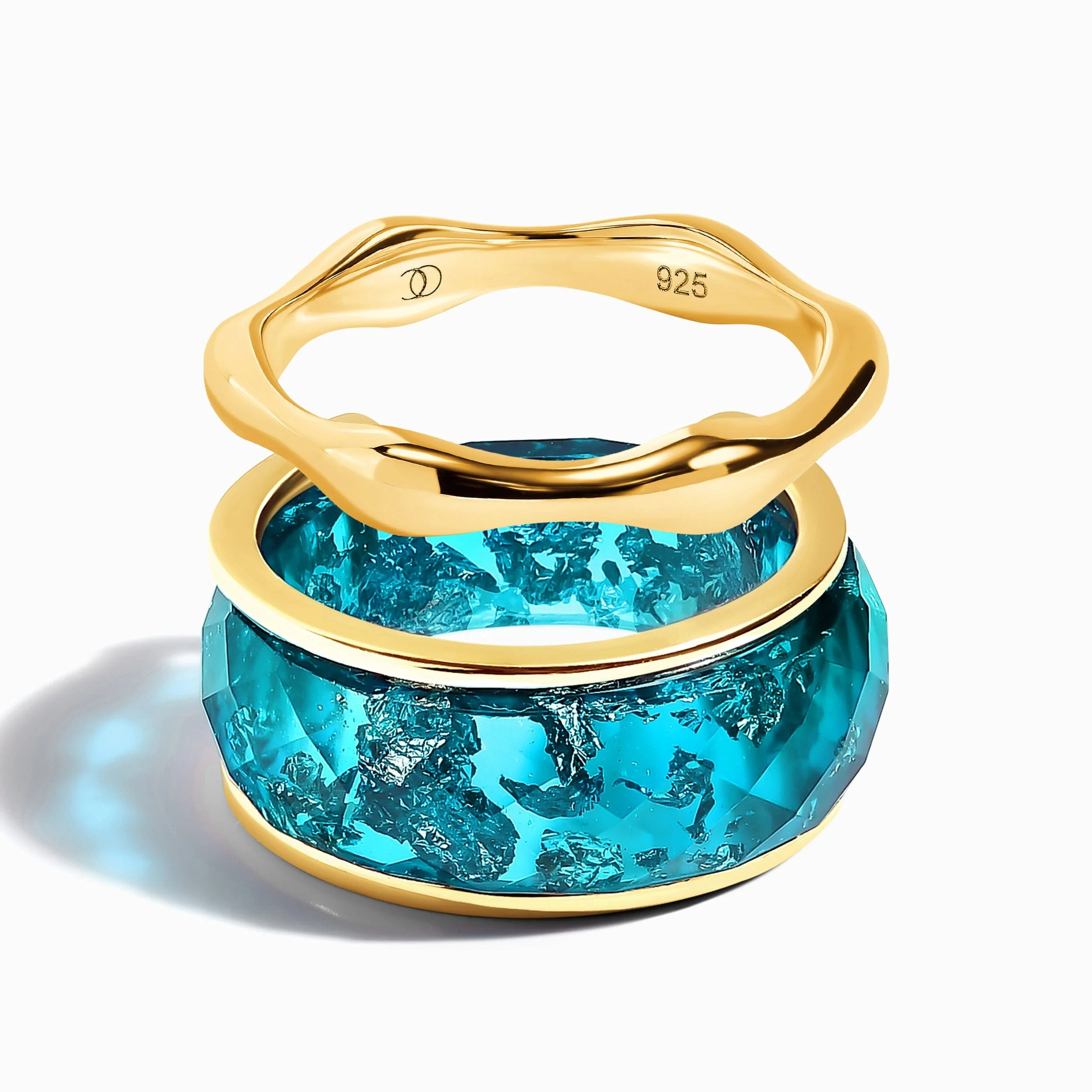 2in1 Ocean Blue & Magma Rings - Image 3