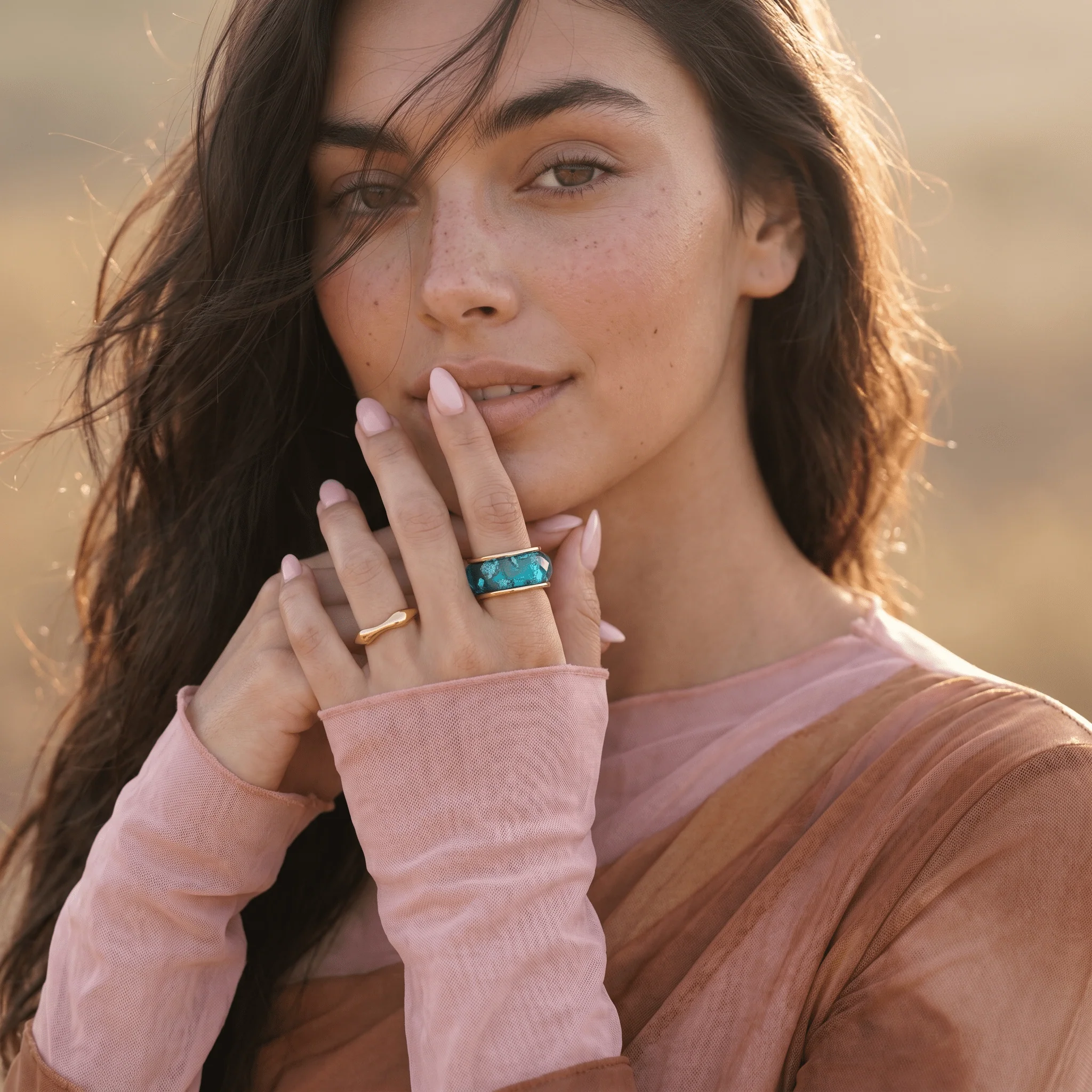 2in1 Ocean Blue & Magma Rings - Image 6