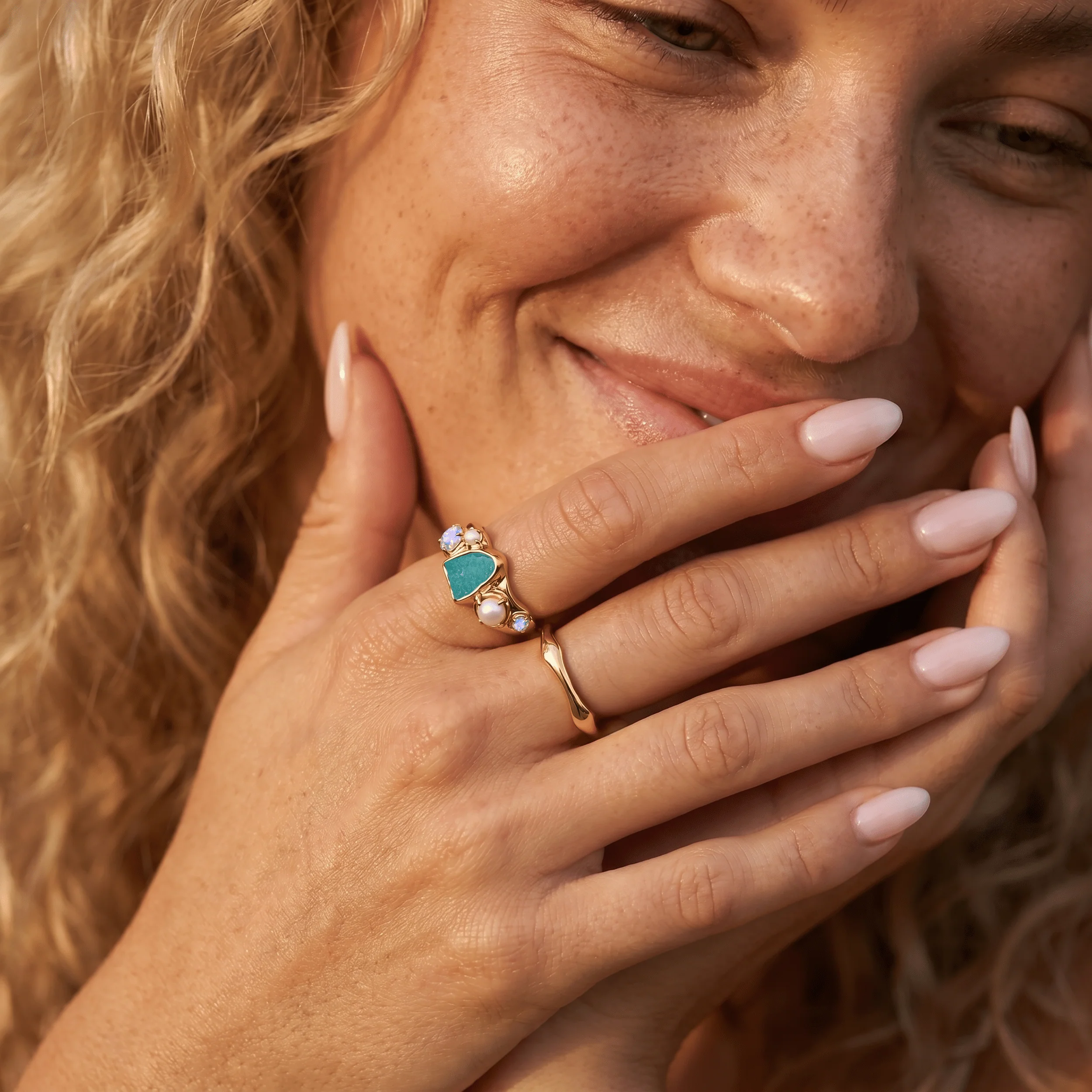 Amazonite Heirloom & Magma Rings - Image 7
