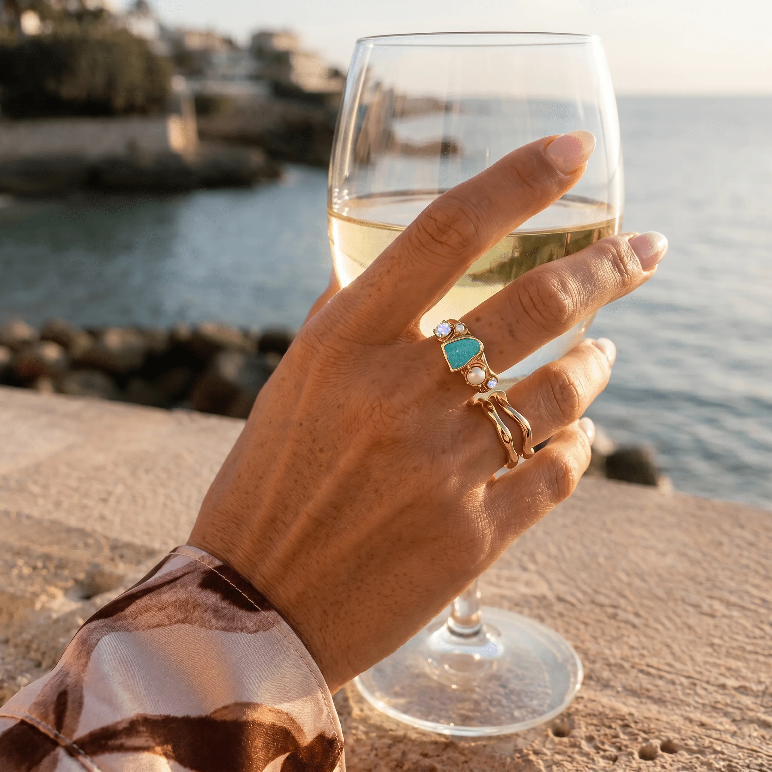 Amazonite Heirloom & Magma & Waves Rings - Image 13