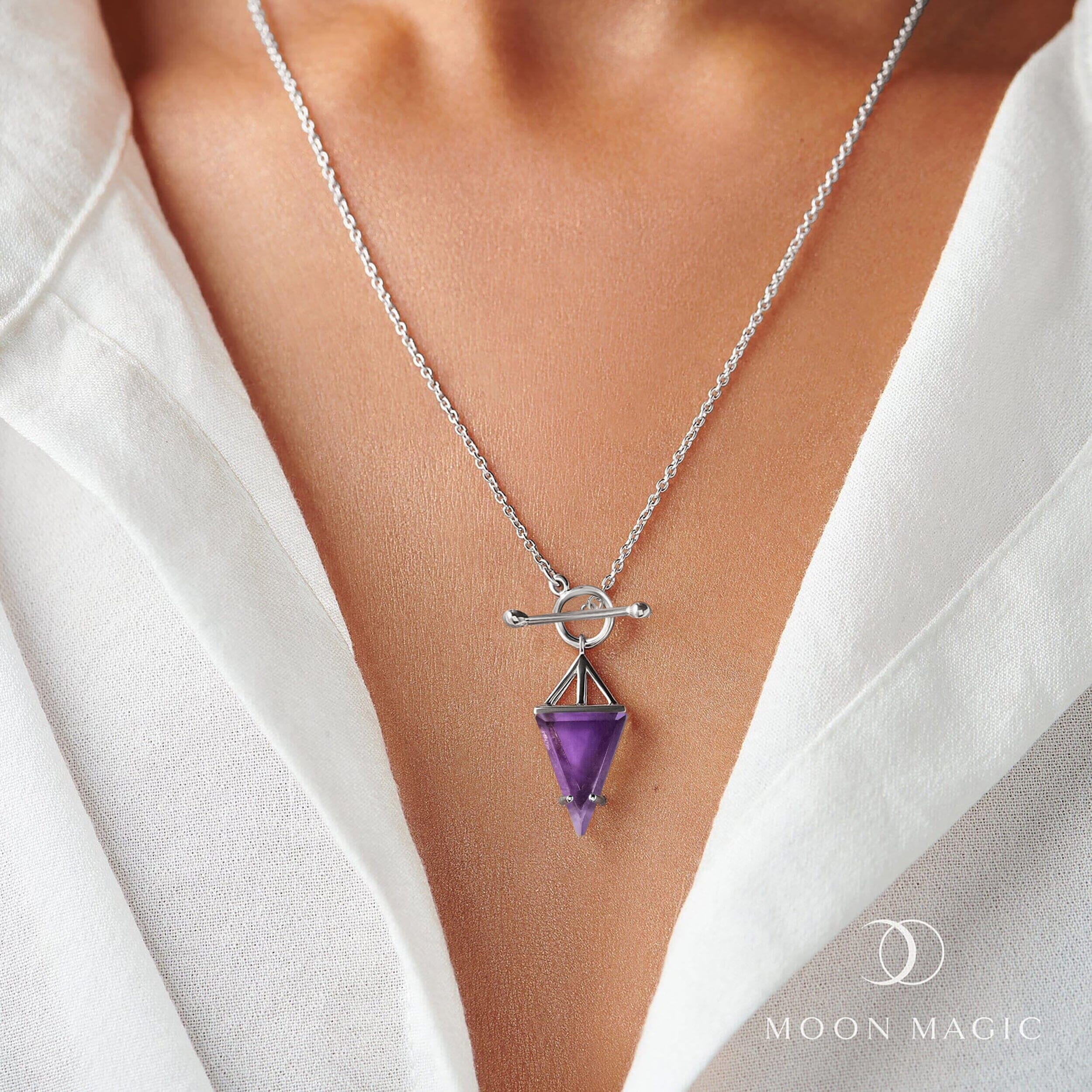 Amethyst Necklace - Heroine T-Lock - Image 2