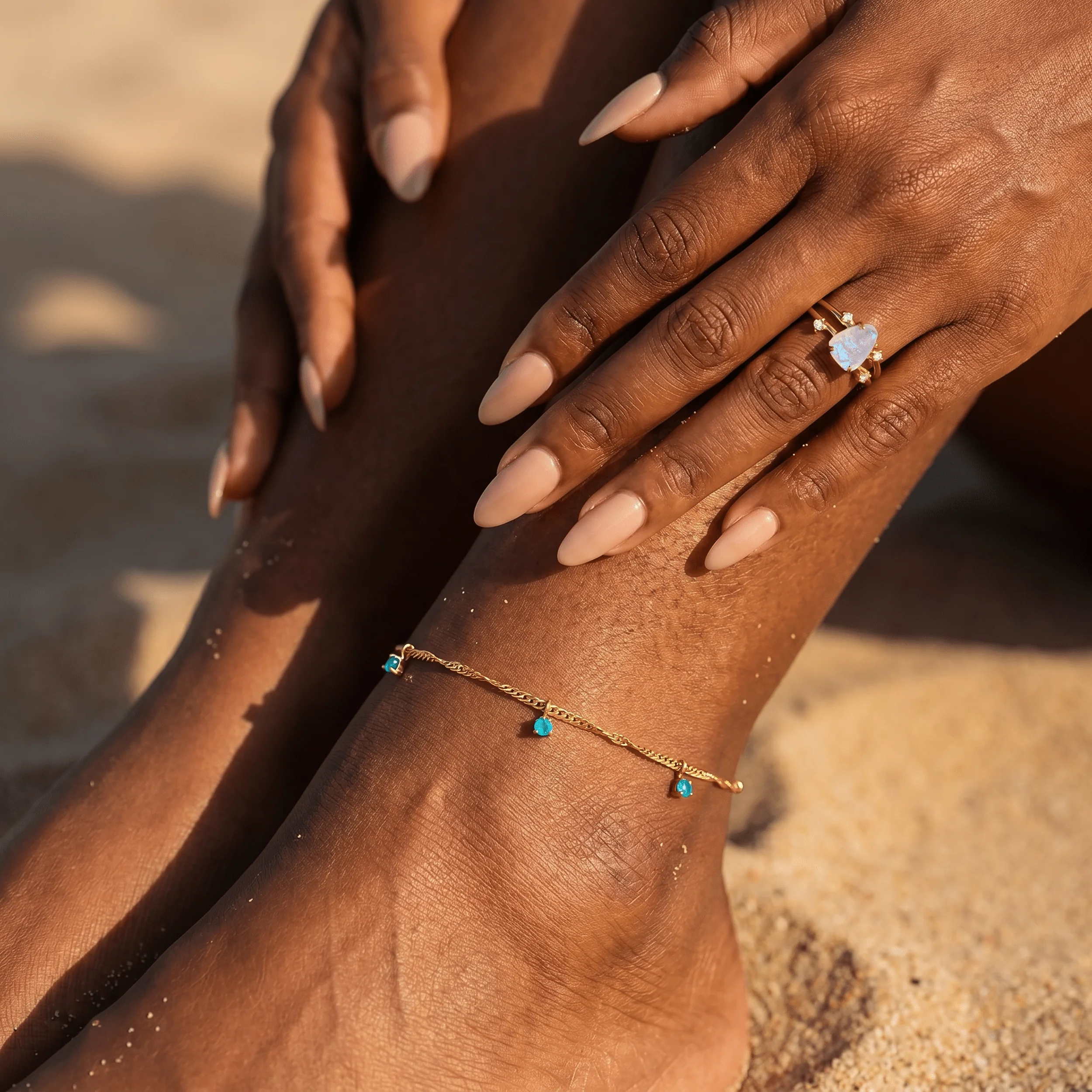 Apatite Anklet - Flowing - Image 6