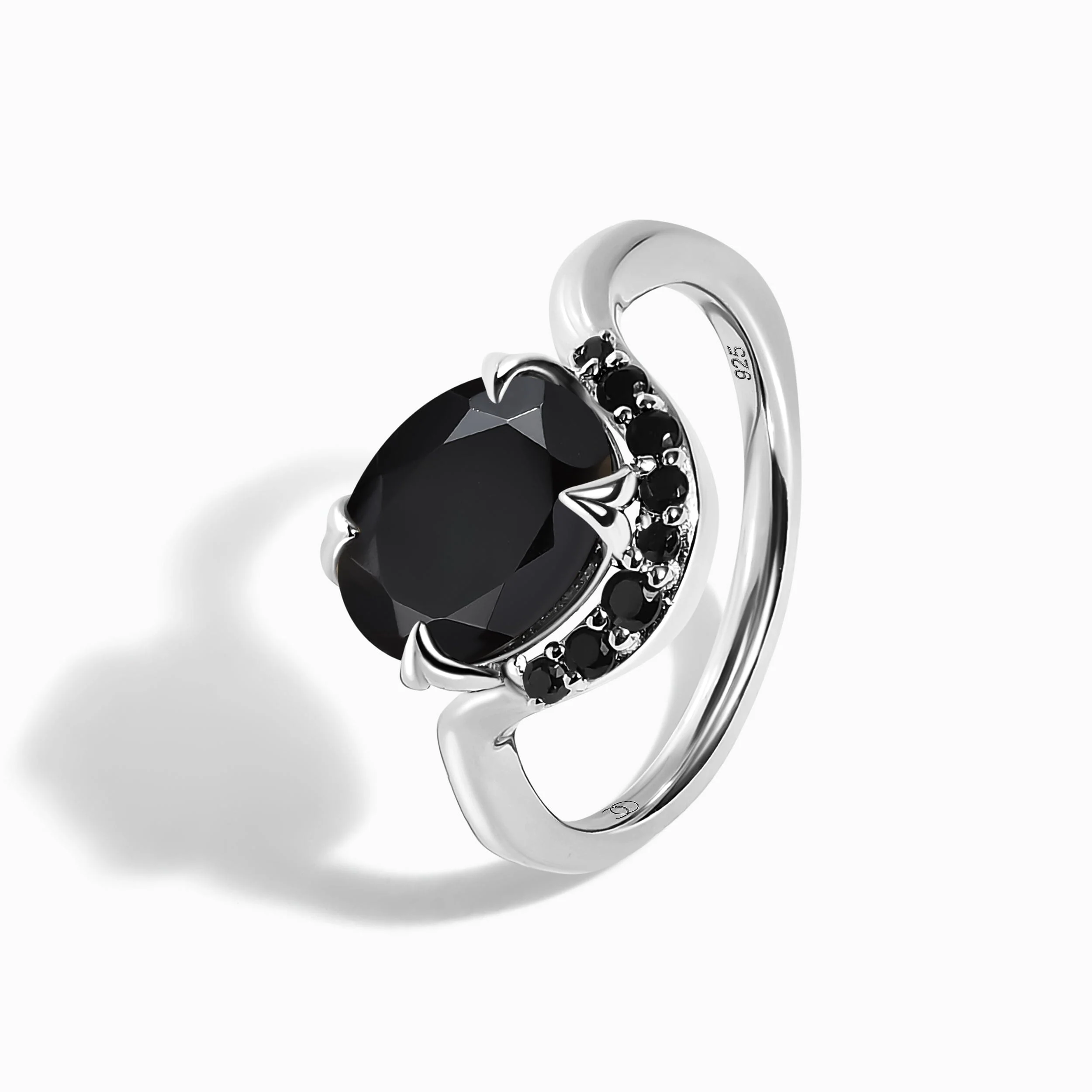 Black Obsidian Black Spinel Ring - Arc of Promise - Image 13