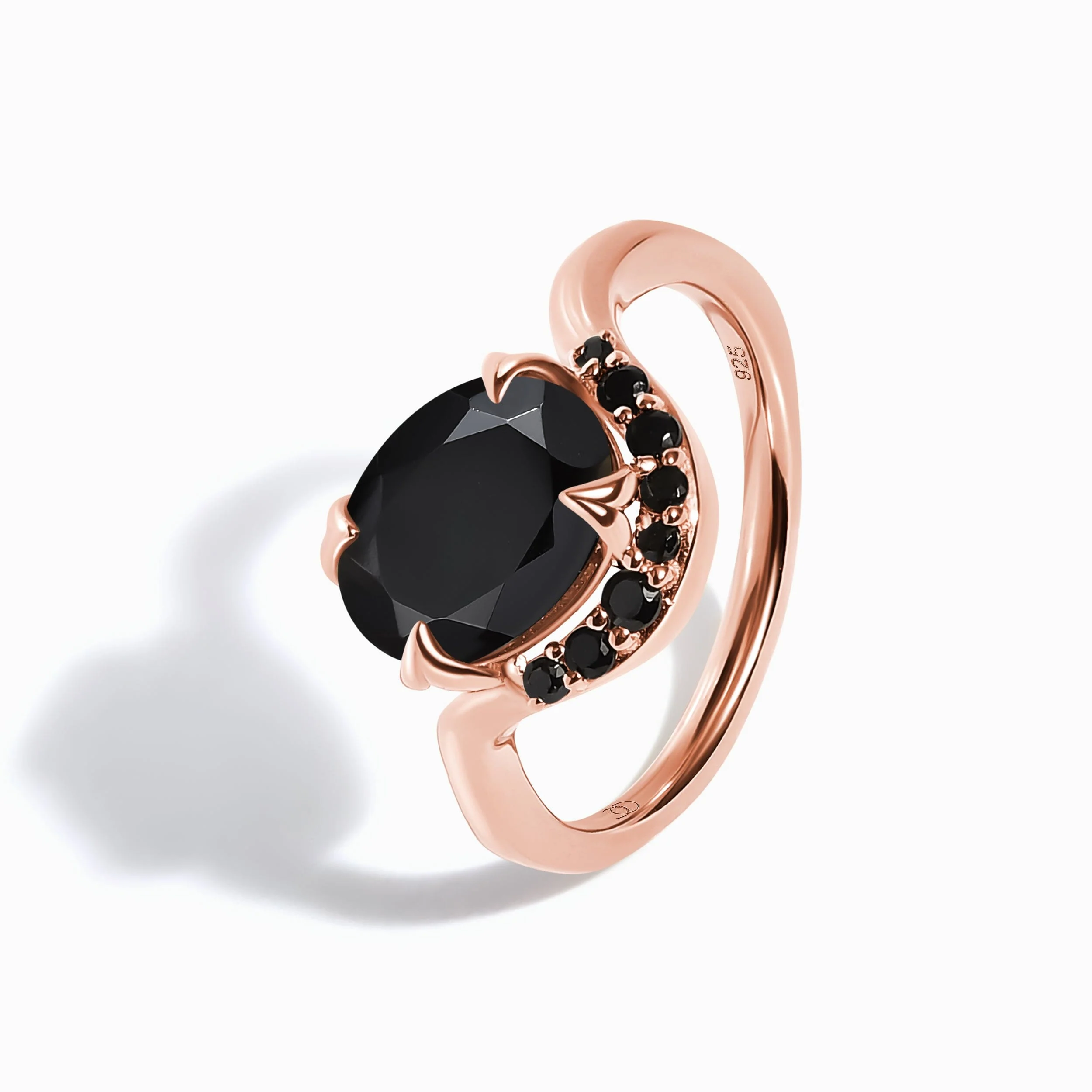 Black Obsidian Black Spinel Ring - Arc of Promise - Image 14