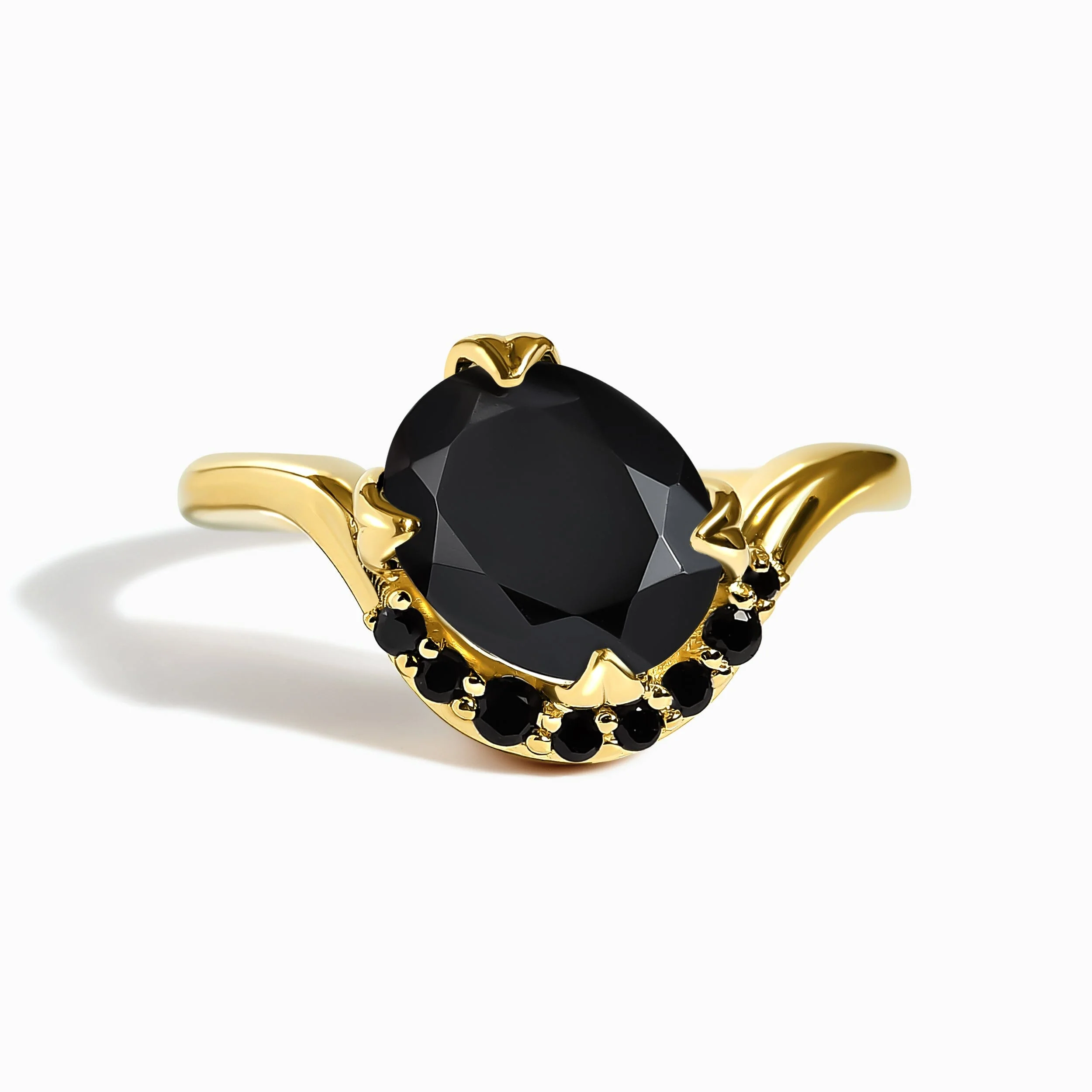 Black Obsidian Black Spinel Ring - Arc of Promise - Image 15