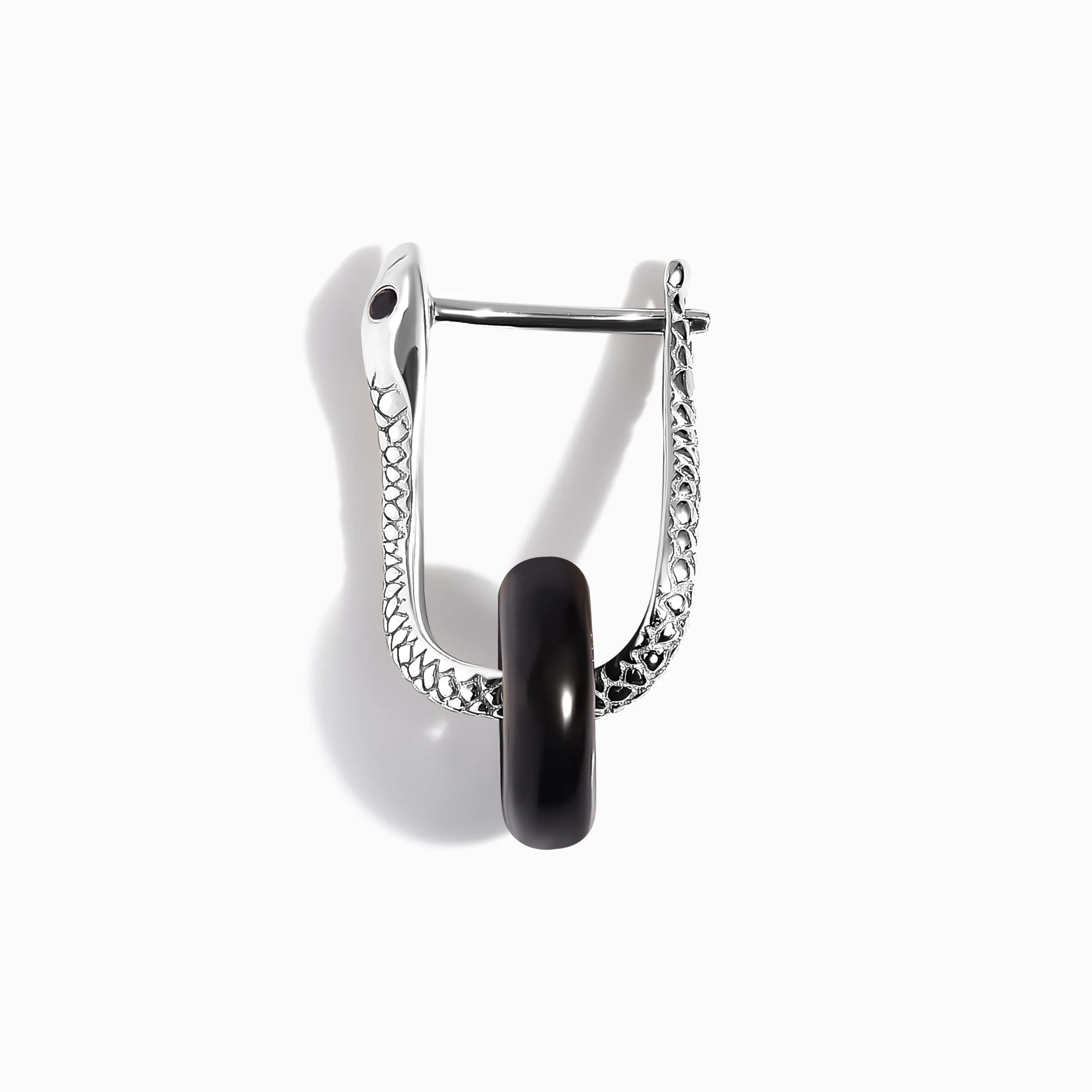 Black Obsidian Earrings - Serpent - Image 10