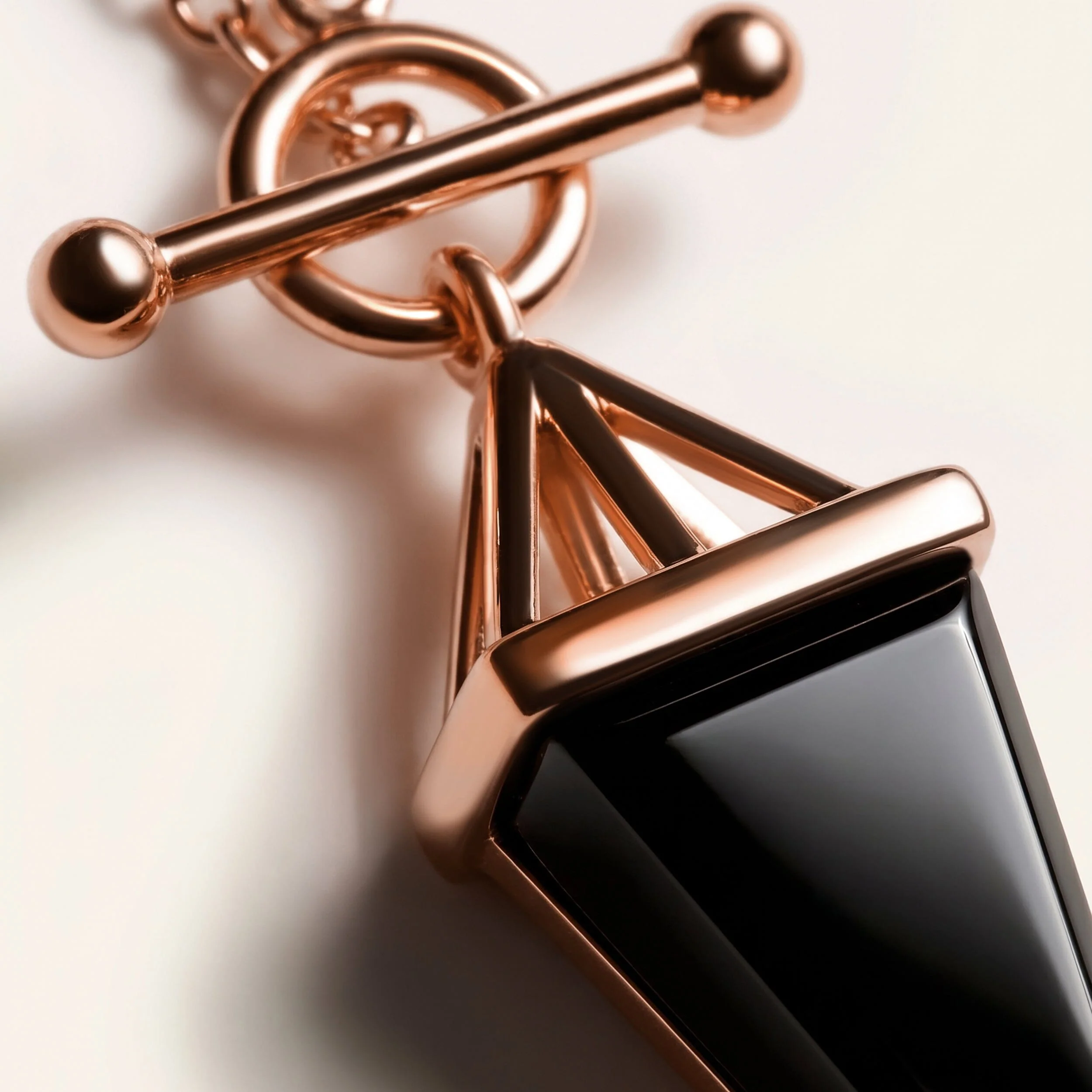 Black Obsidian Necklace - Heroine T-Lock - Image 31