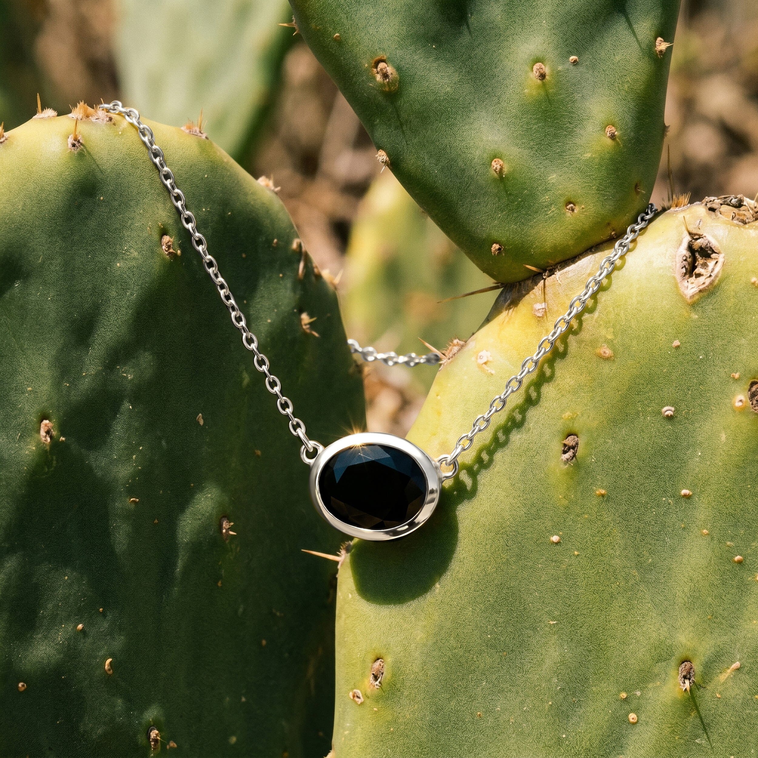 Black Obsidian Necklace - Skin-Touch - Image 16