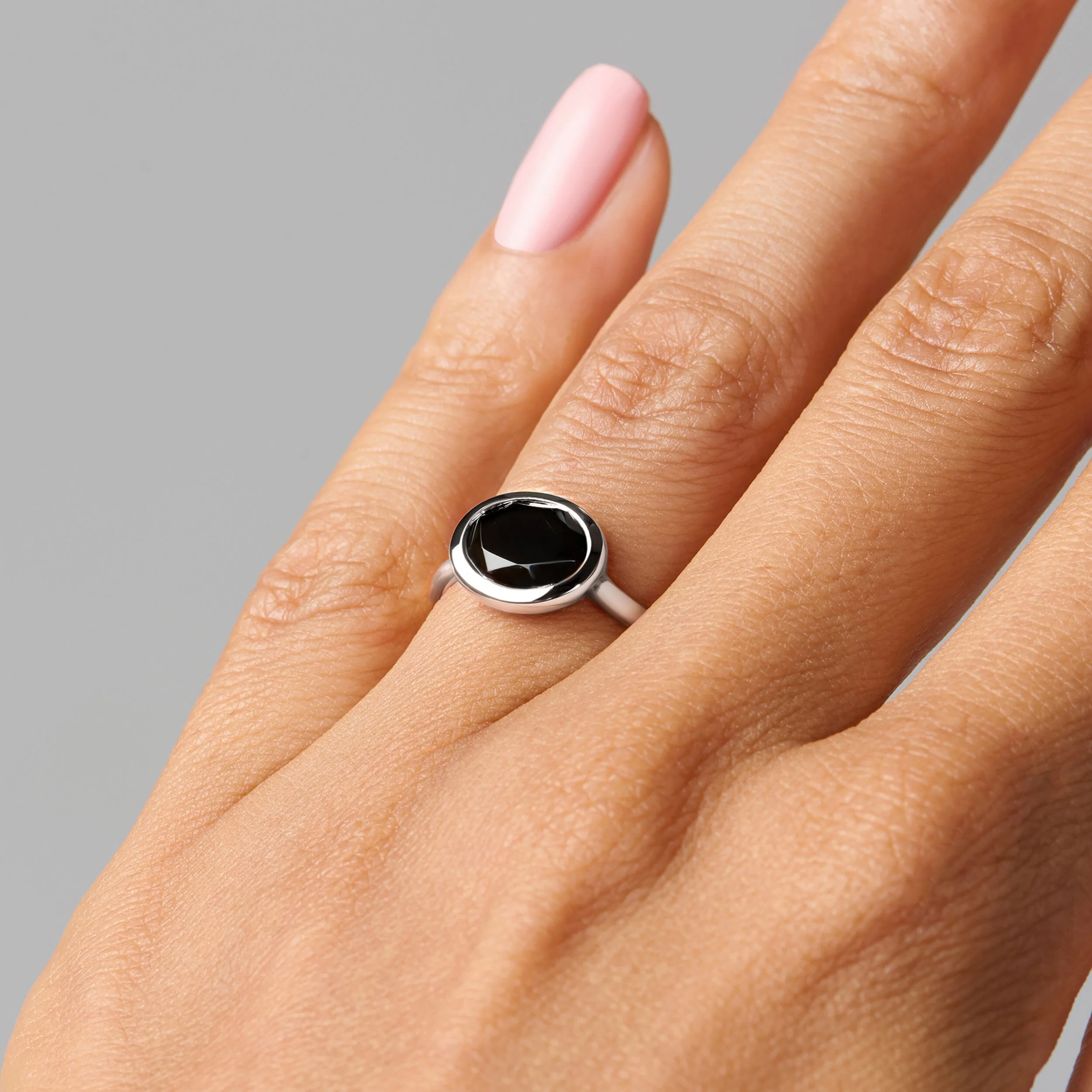 Black Obsidian Skin Touch Ring - Feel the Strength - Image 13