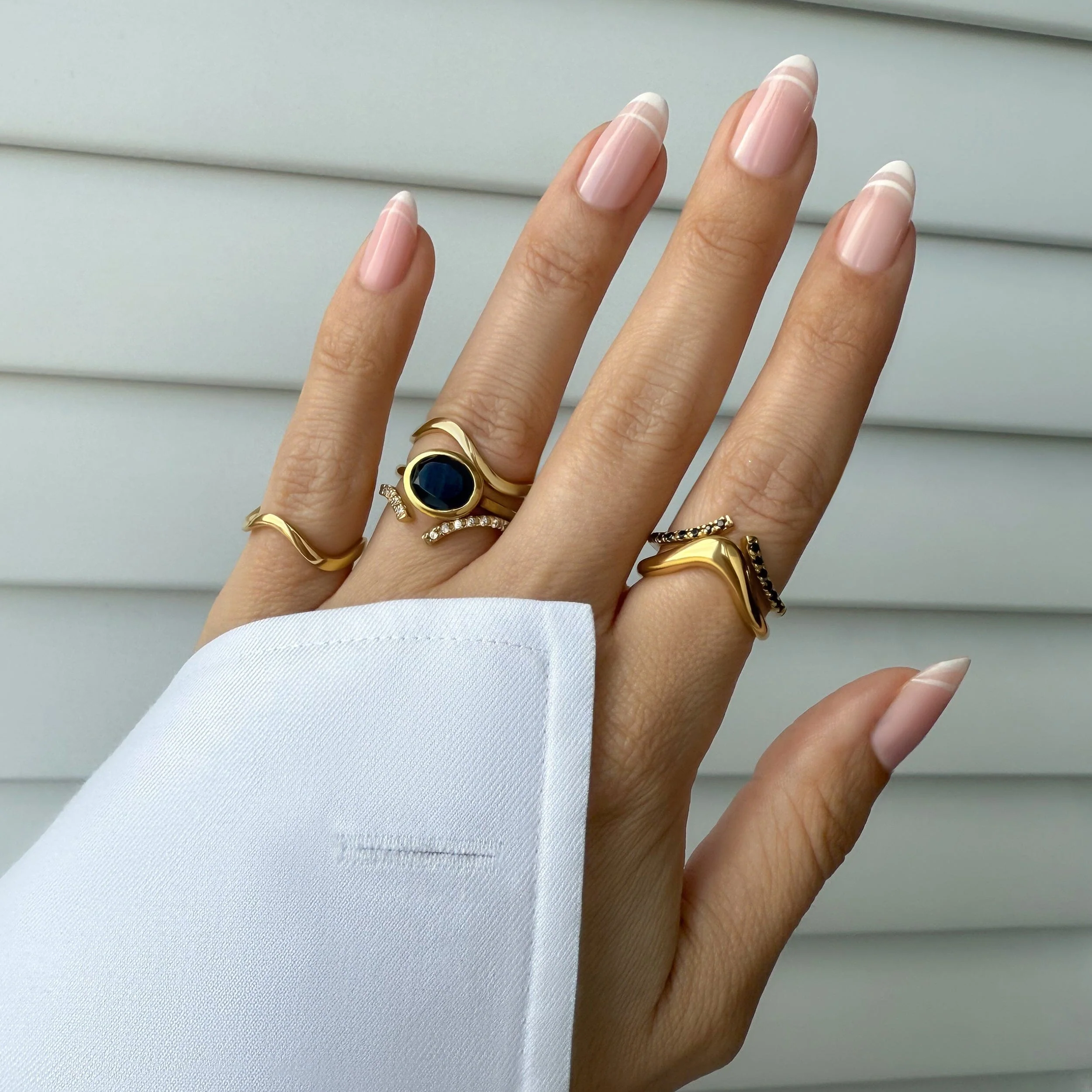 Black Obsidian Skin-Touch & Infinite & Waves Rings - Image 13