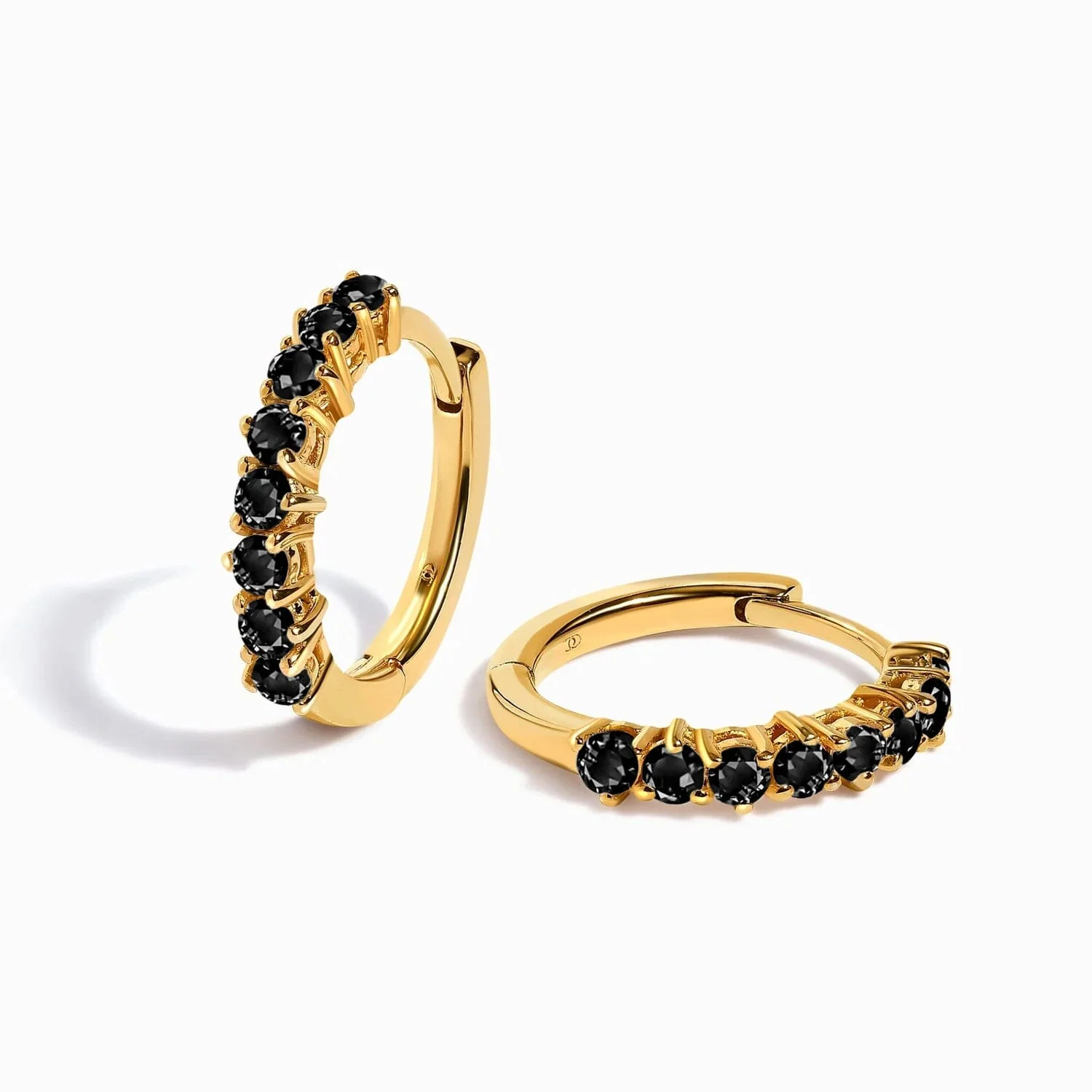 Black Onyx Earrings - Queen Bonny Hoops - Image 3