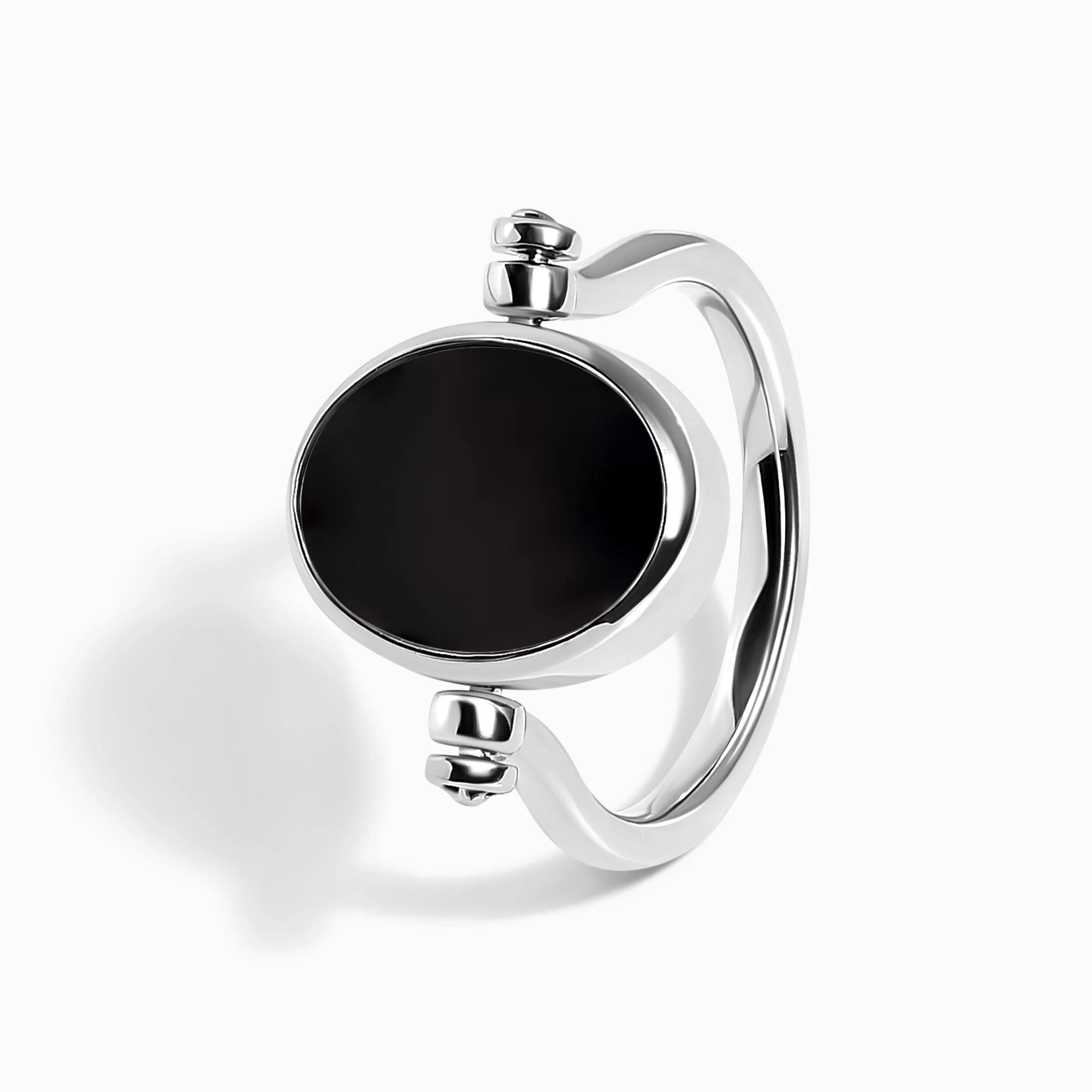 Black Obsidian Fidget Ring - Motion Medicine - Image 12