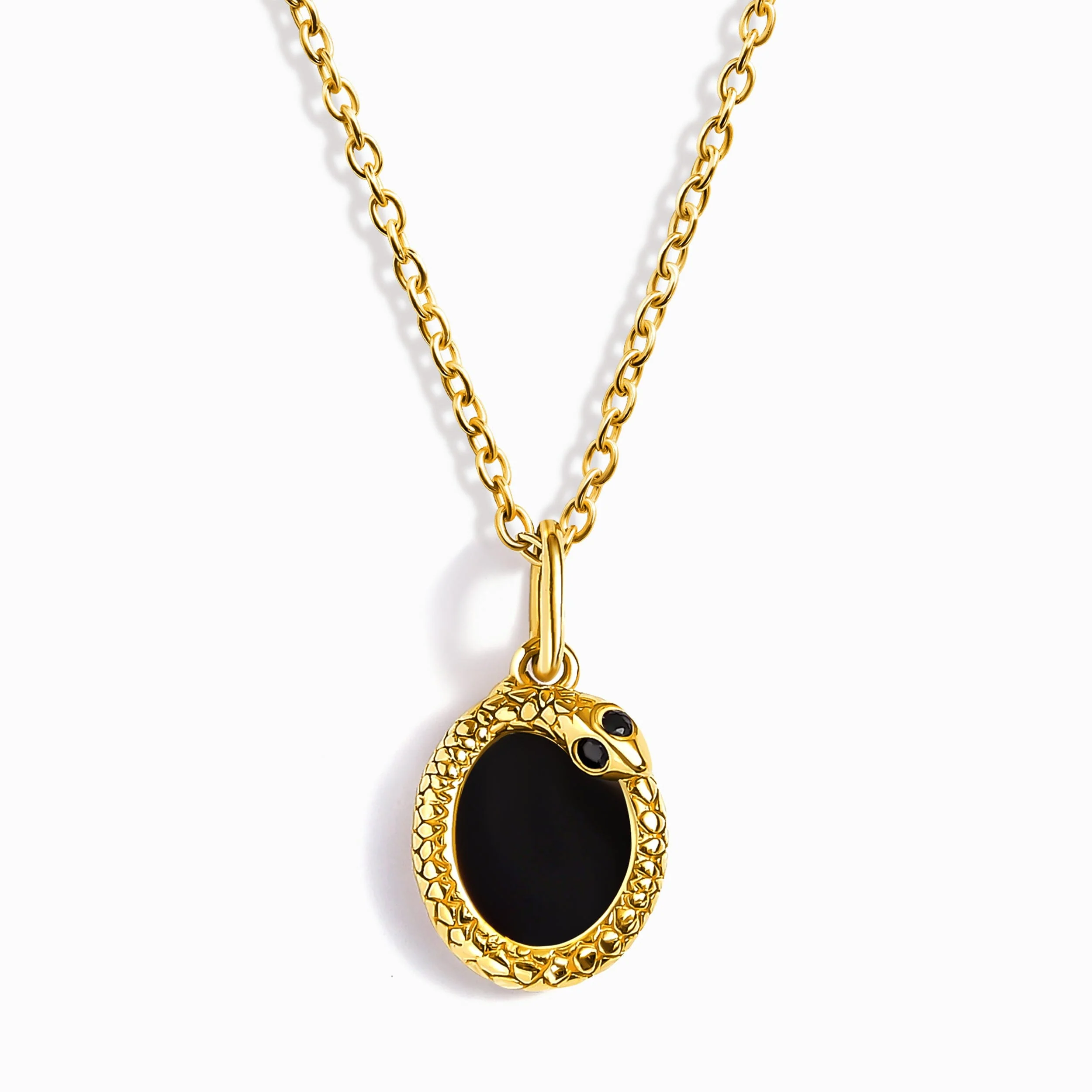 Black Onyx Necklace - Serpent - Image 3