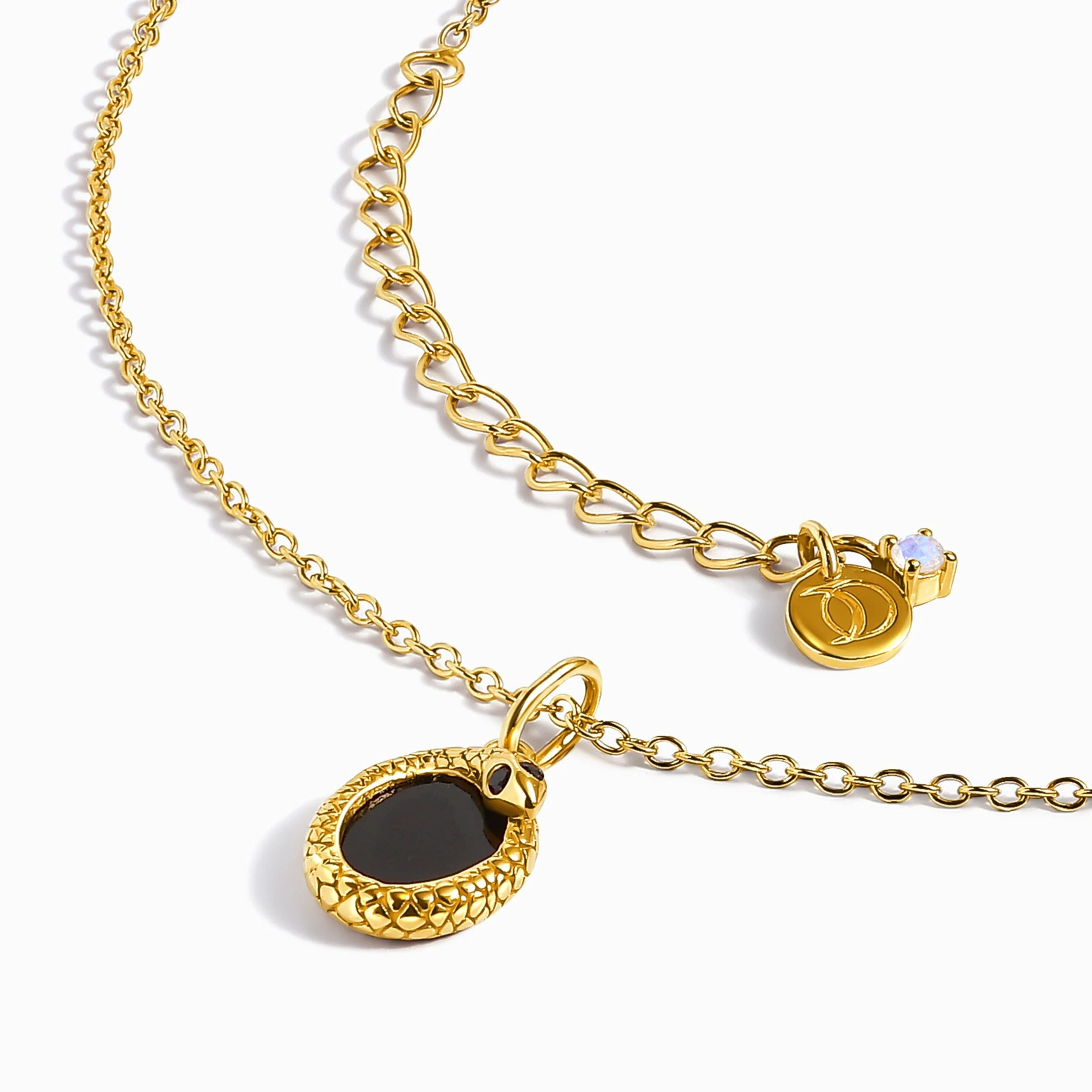 Black Onyx Necklace - Serpent - Image 6