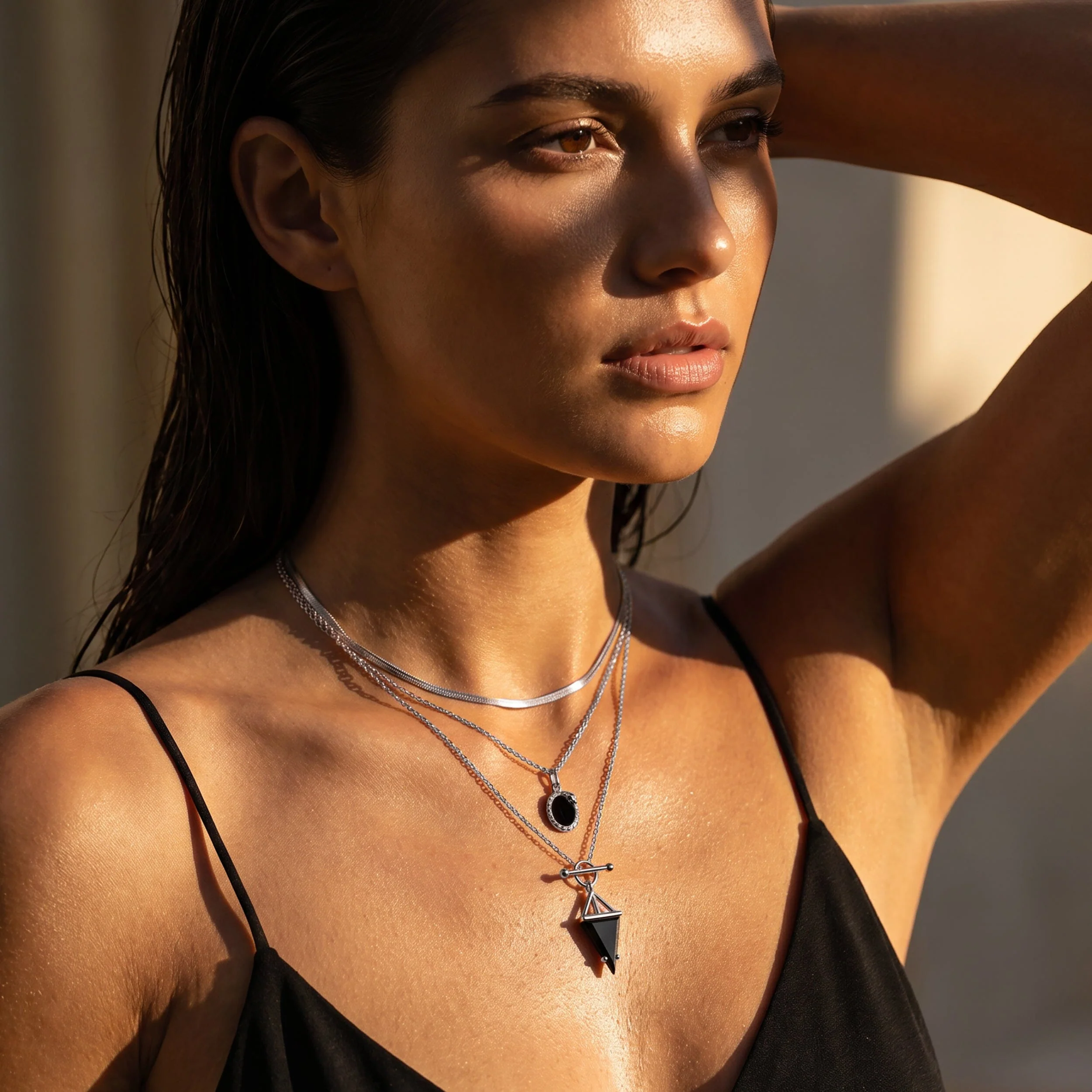 Black Onyx Necklace - Serpent - Image 8