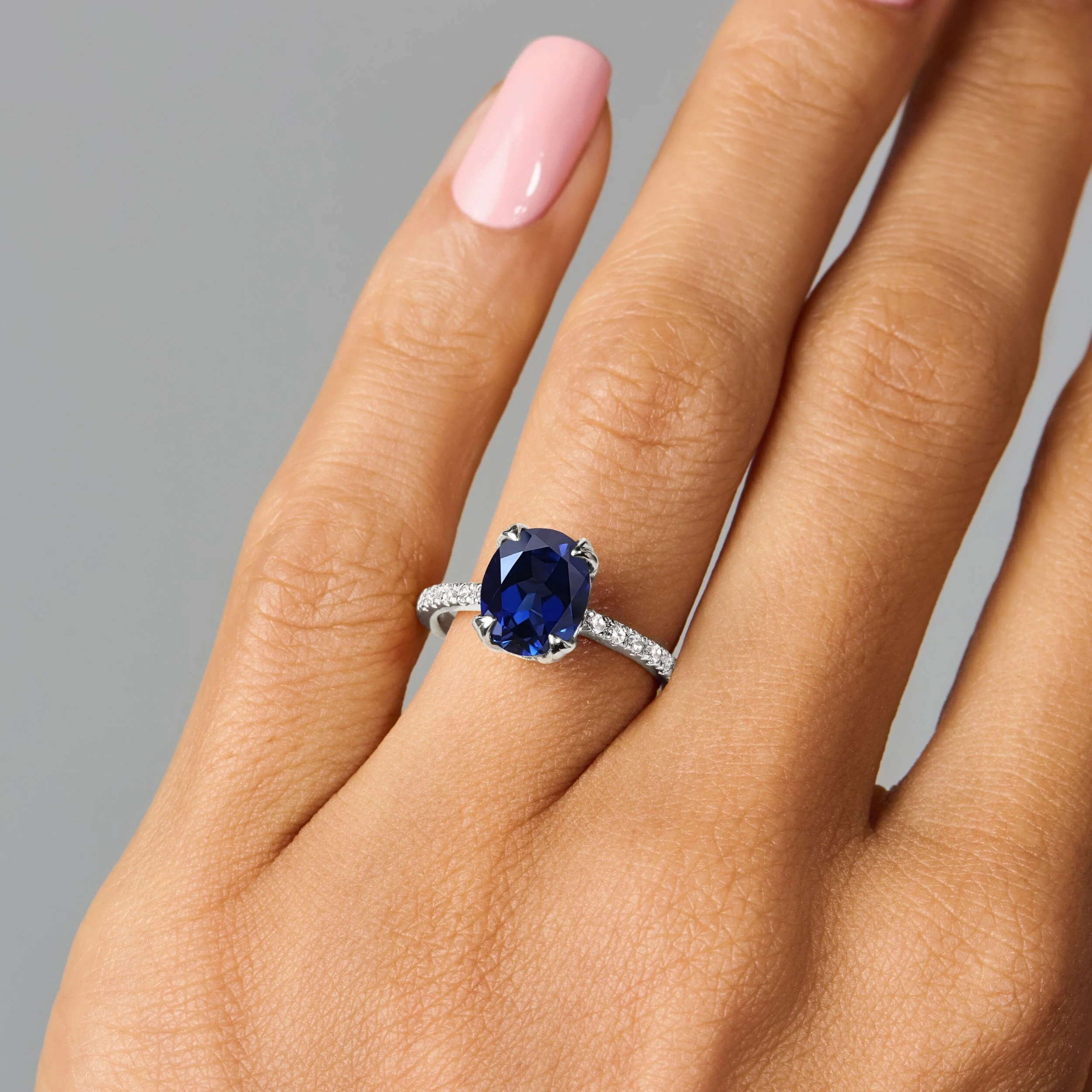 Blue Sapphire Ring - Harlow - Image 2