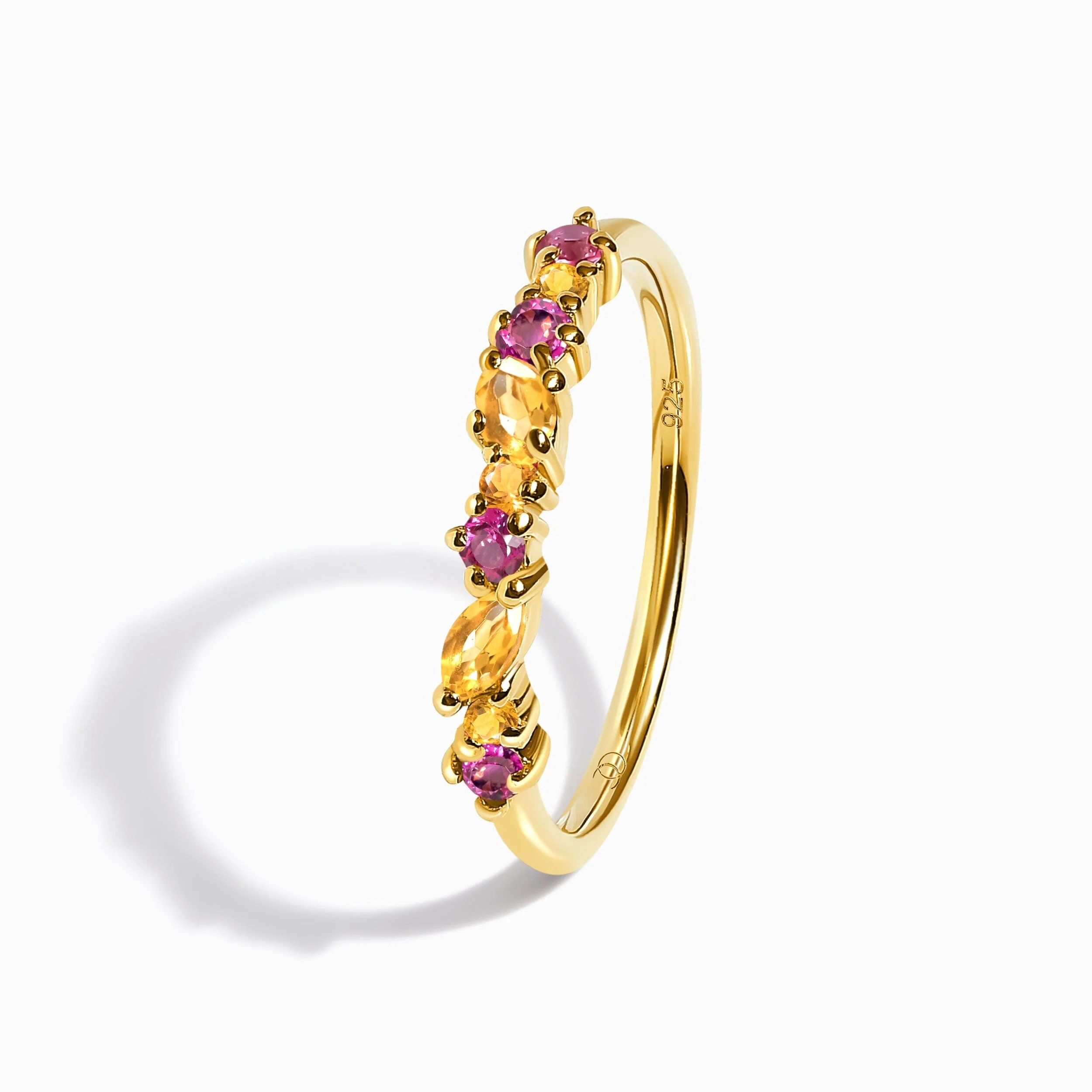 Citrine Pink Topaz Ring - Grace - Image 16