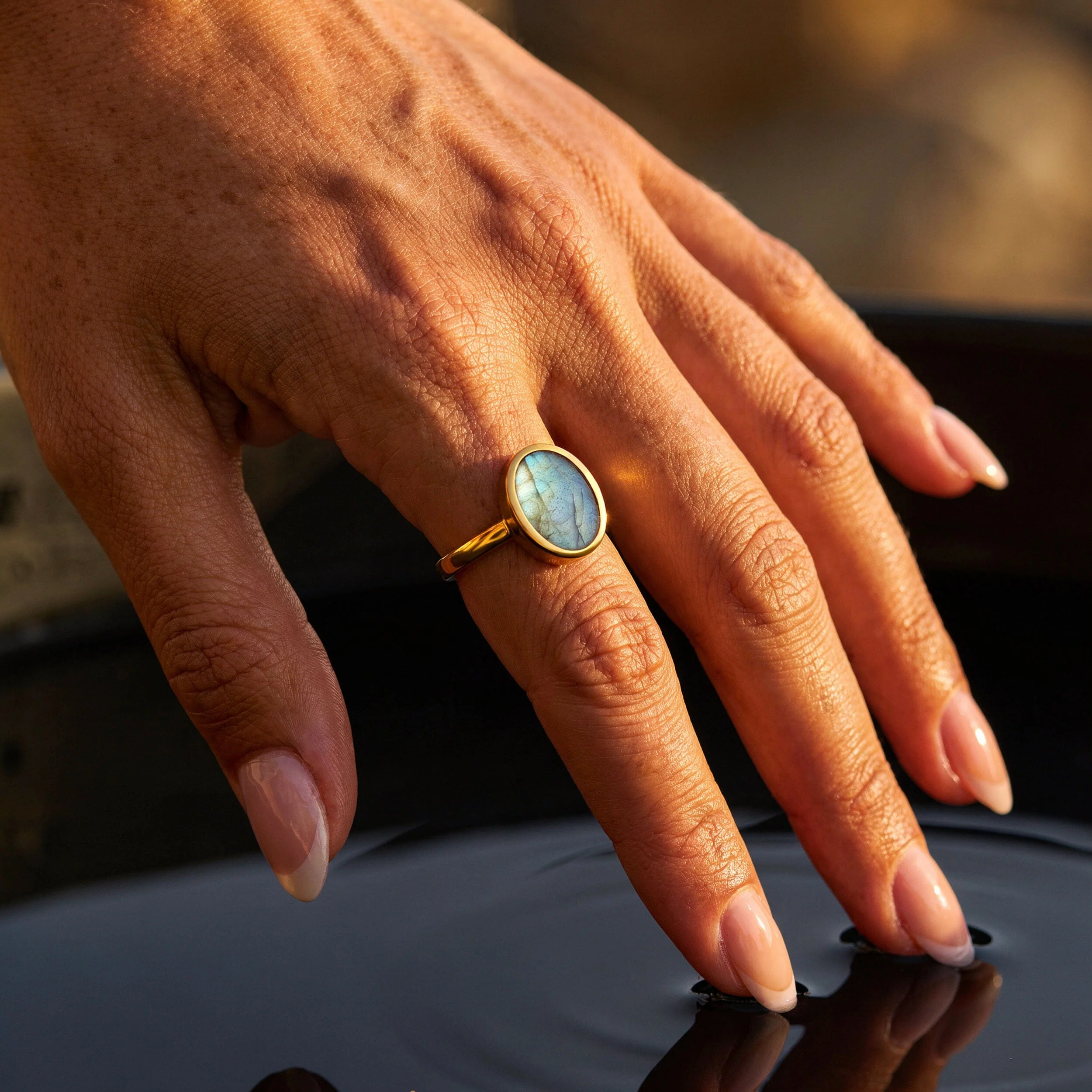 Crystal Ring - Enfolded Labradorite - Image 6