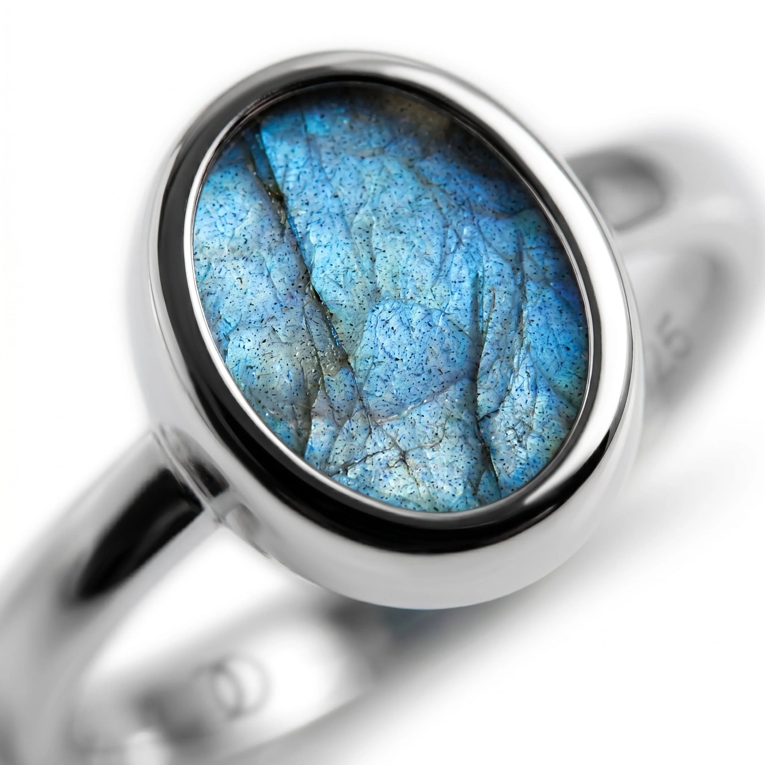 Enfolded Labradorite & Waves Rings - Image 8