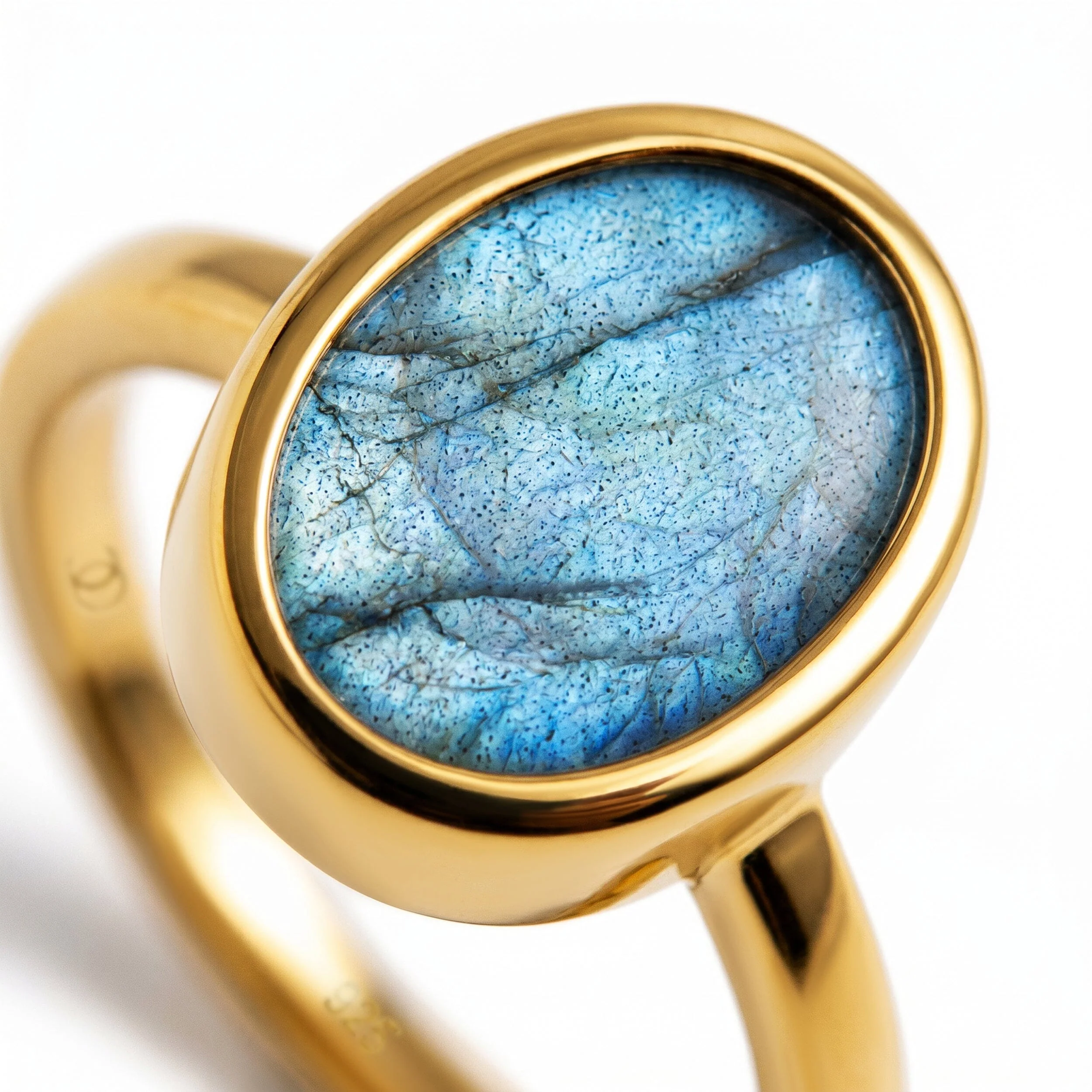 Enfolded Labradorite & Waves Rings - Image 9