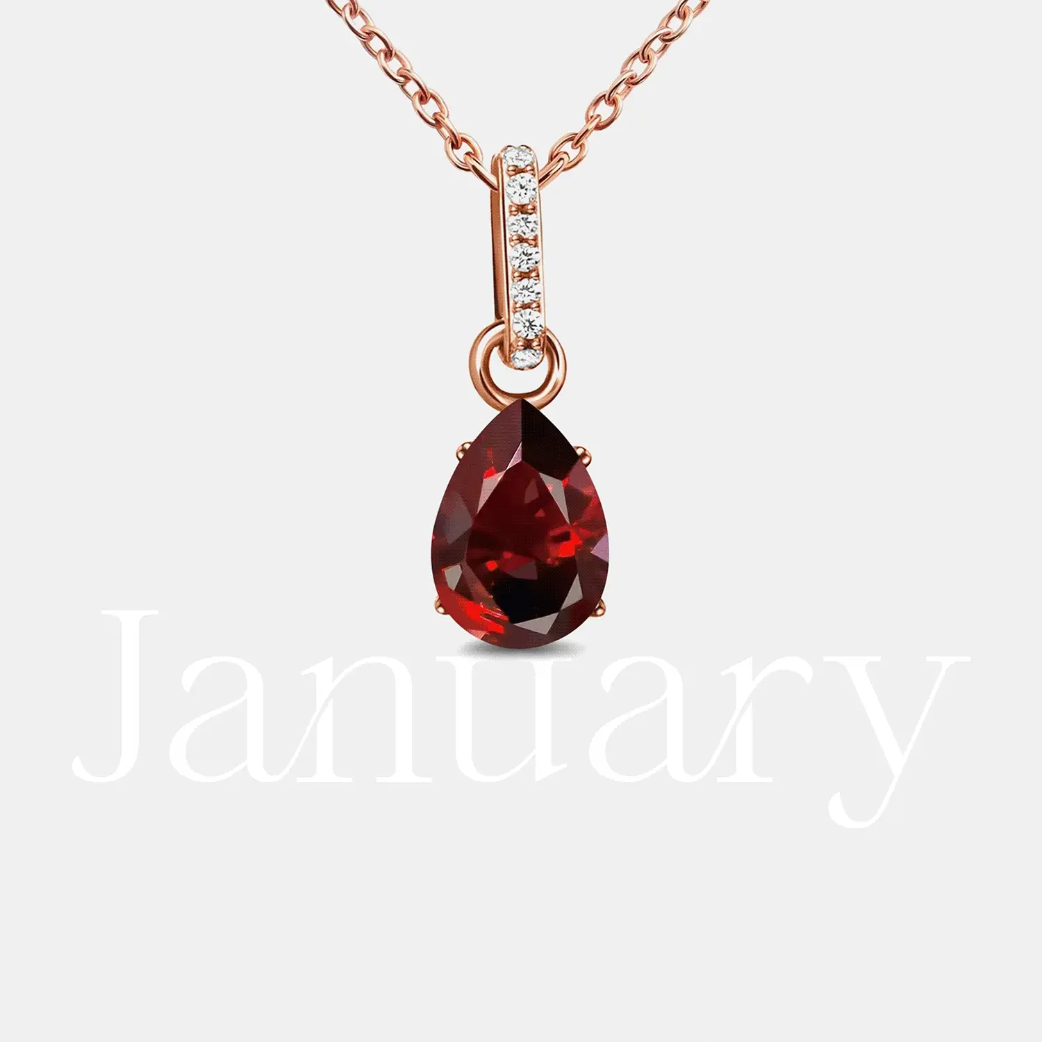 Fine Blue Sapphire Lab Diamond Necklace Sway - September Birthstone - Image 18