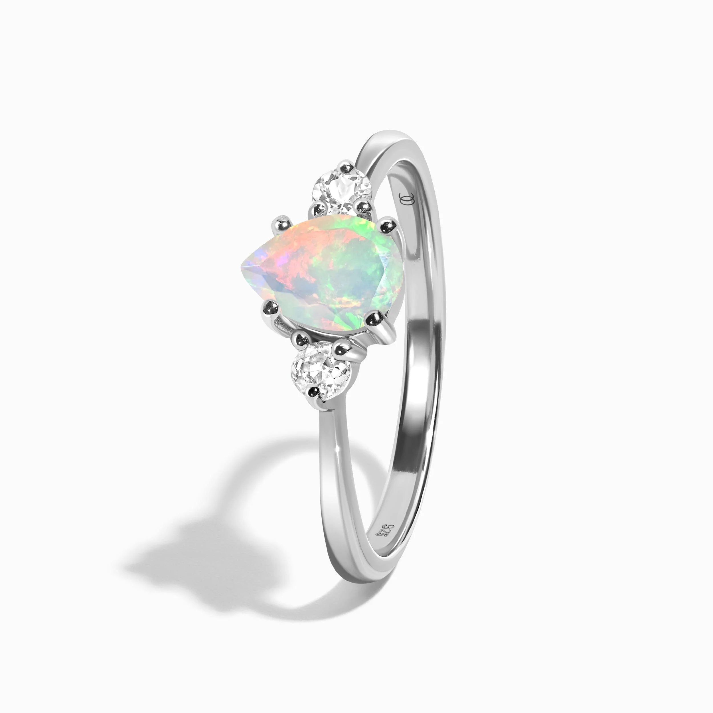 Fine Opal Lab Diamond Ring - Lania - Image 10