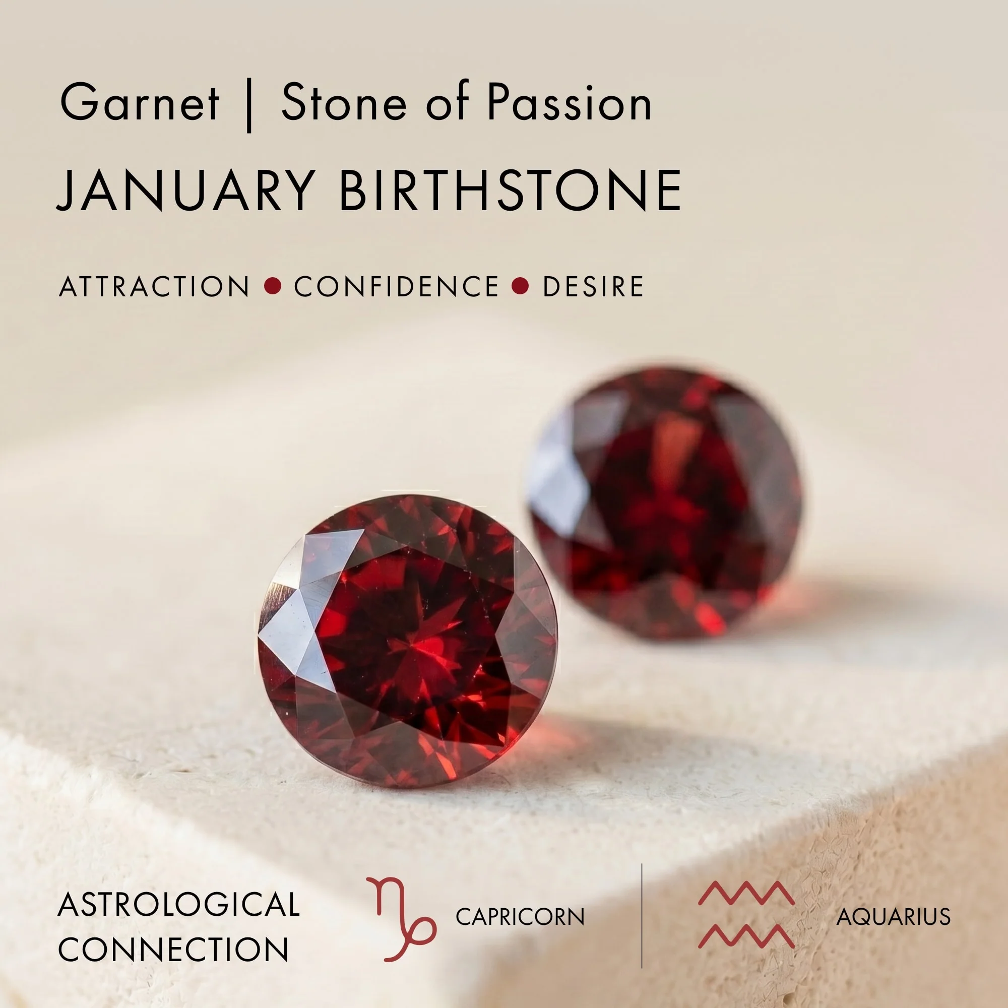 Garnet Ring Floating Sway - January Birthstone - Image 10