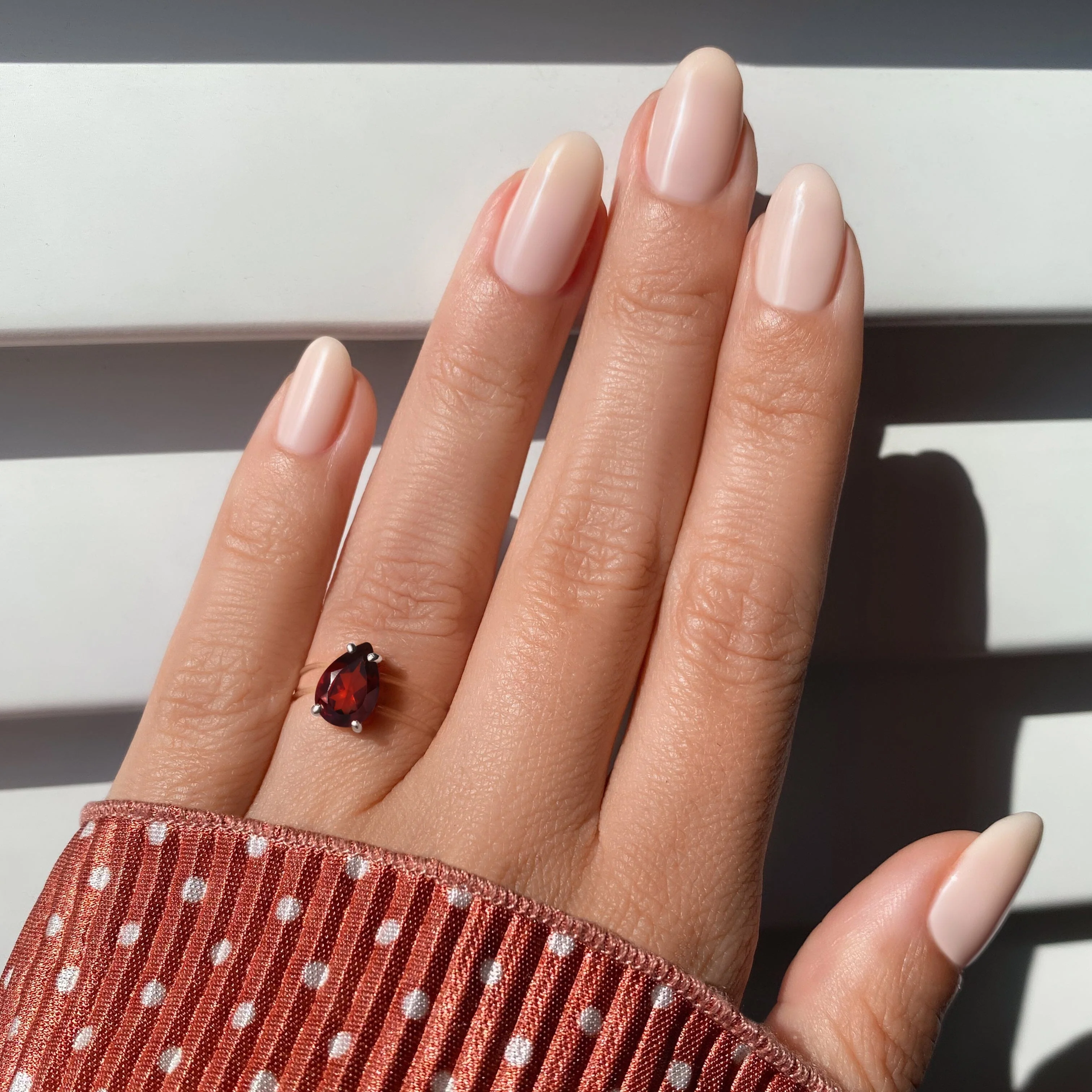 Garnet Ring Floating Sway - January Birthstone - Image 18