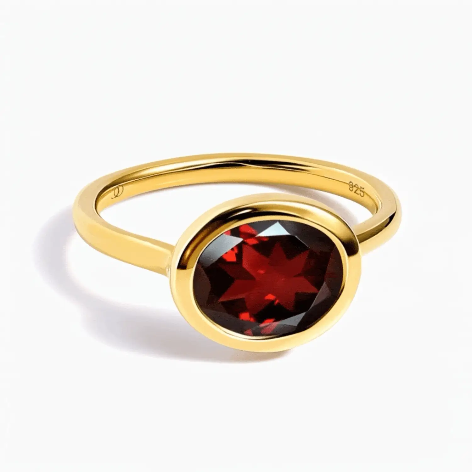 Garnet Skin-Touch & Twinkling & Waves Rings - Image 13