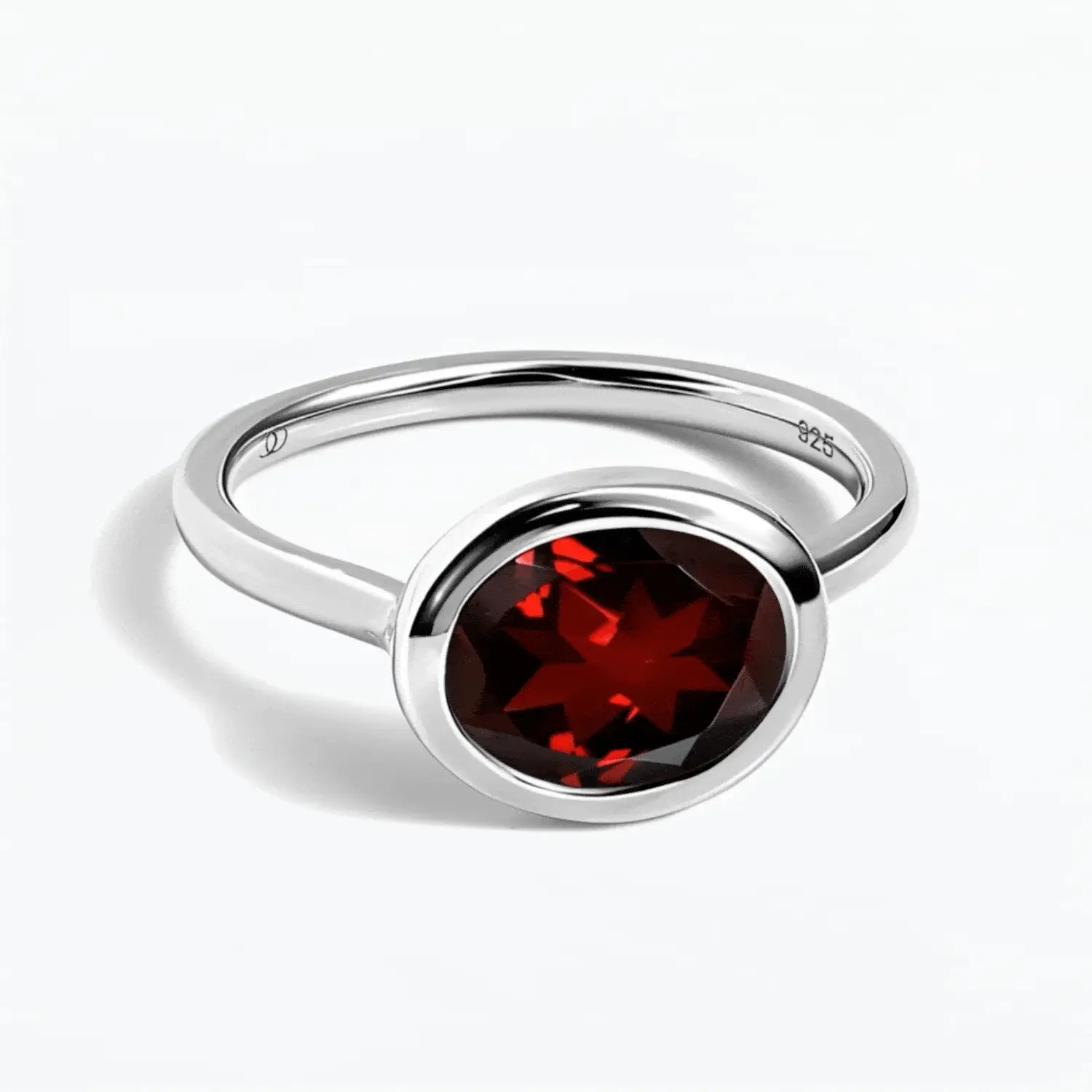 Garnet Skin-Touch & Twinkling & Waves Rings - Image 9