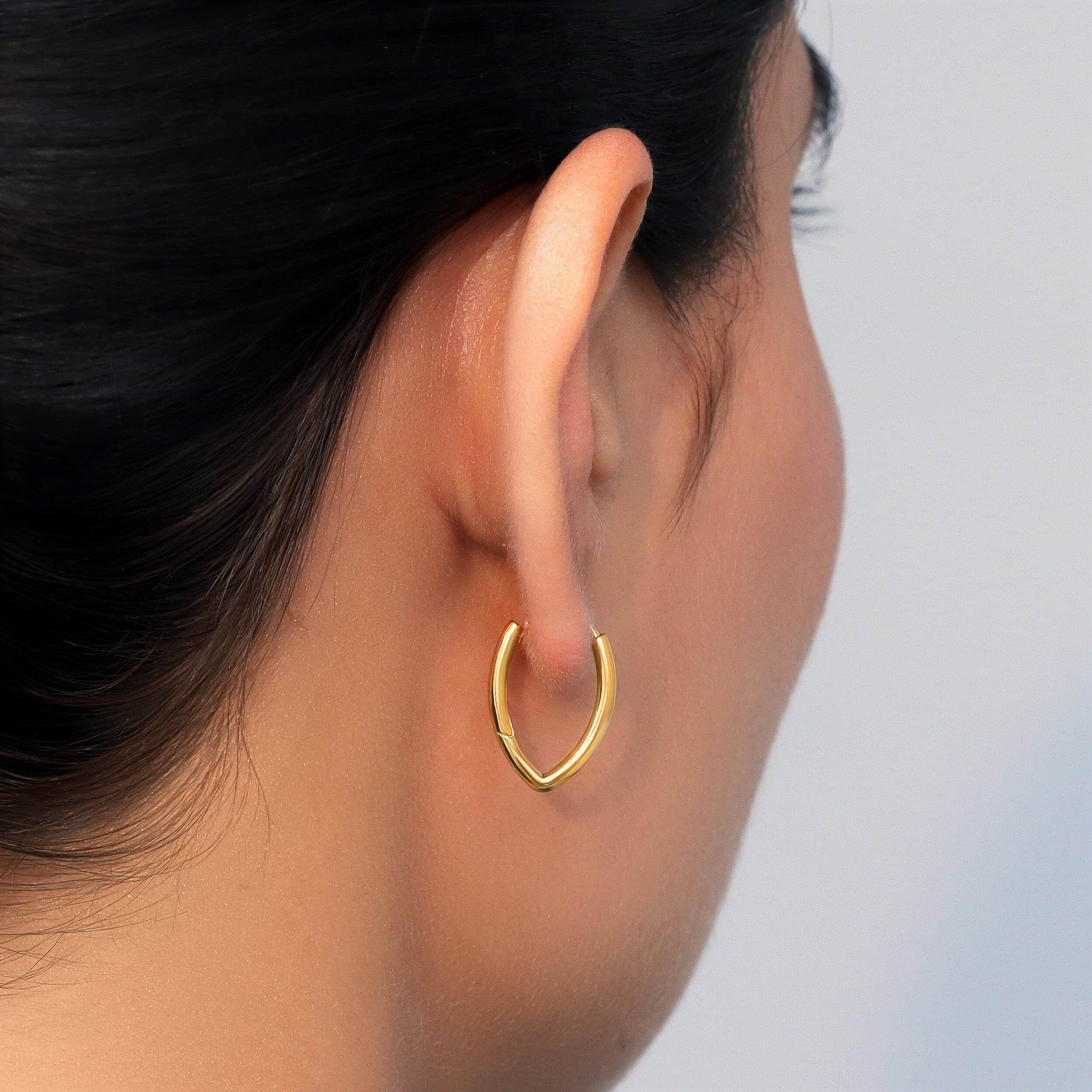 Labradorite Earrings - Circle Hoops - Image 19