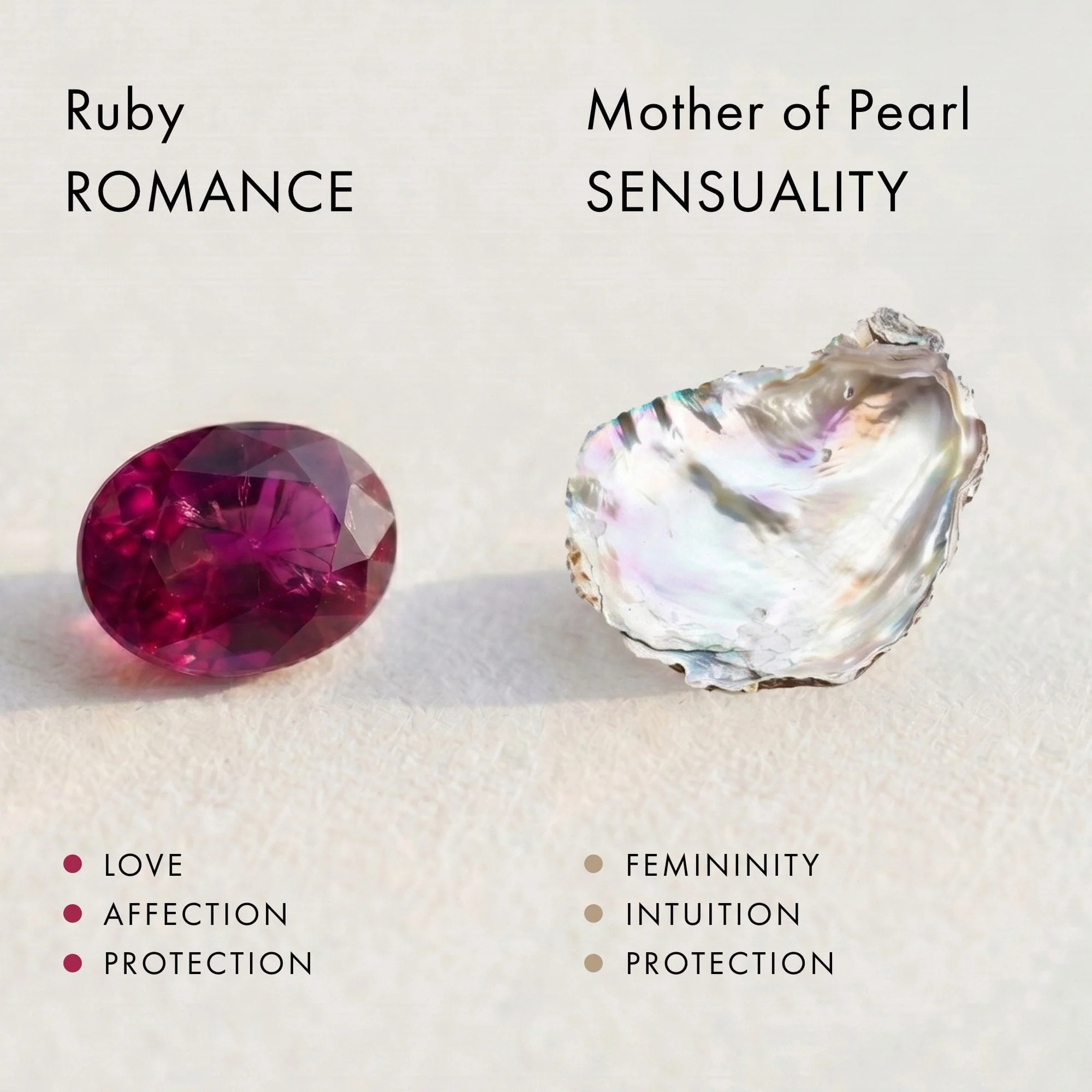 Mother of Pearl Ruby Serpent & Waves Rings - Image 9