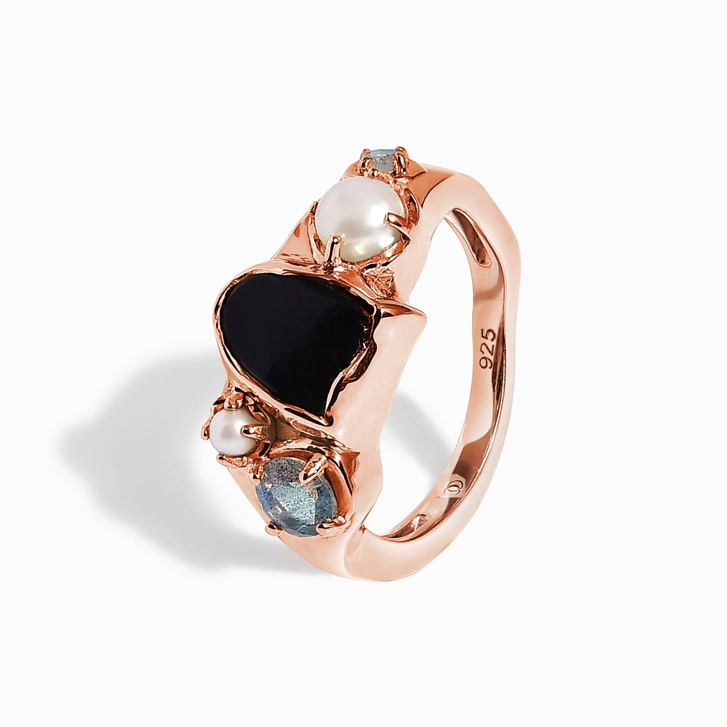Black Obsidian Heirloom & Magma Rings - Image 11