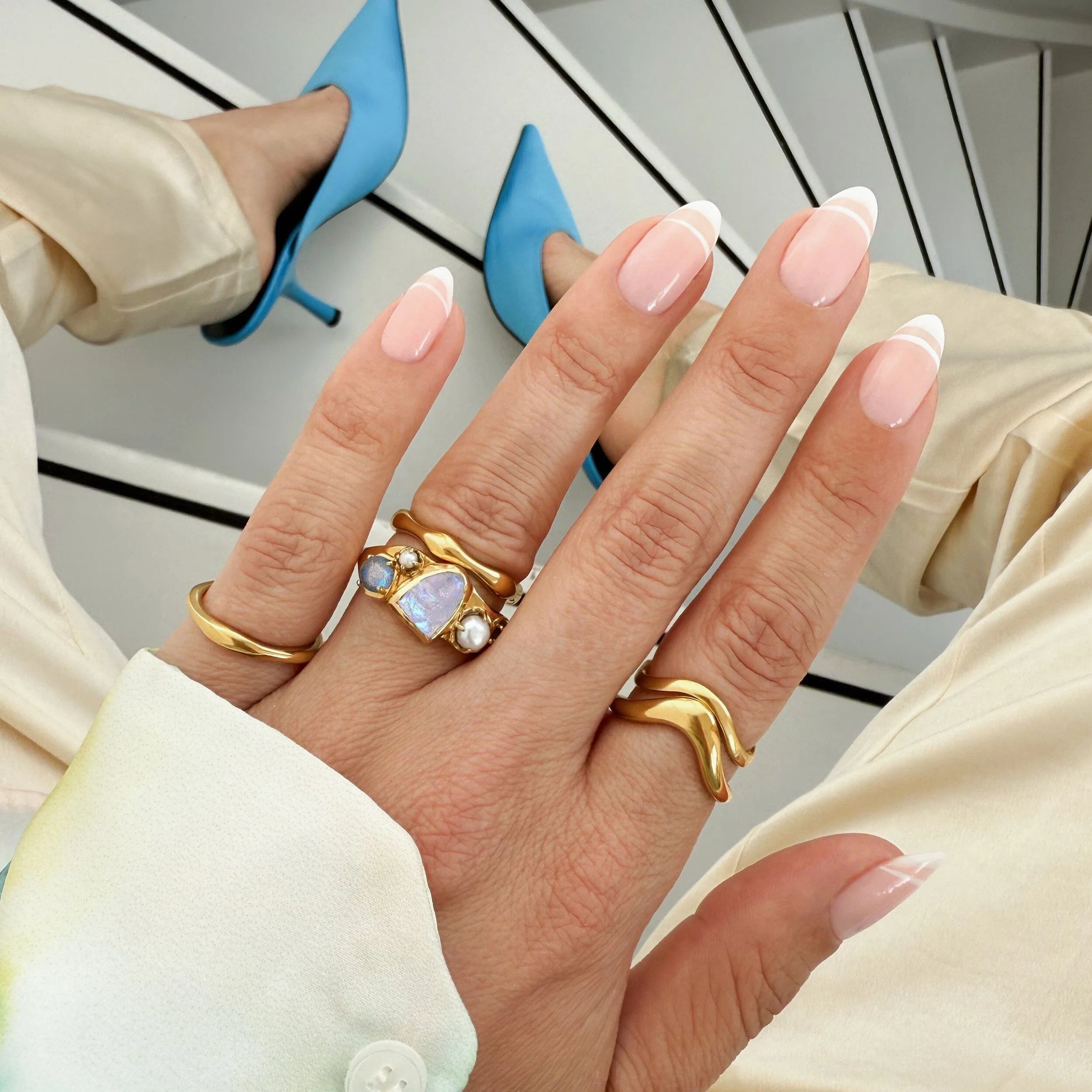 Moonstone Heirloom & Magma & Waves Rings - Image 17
