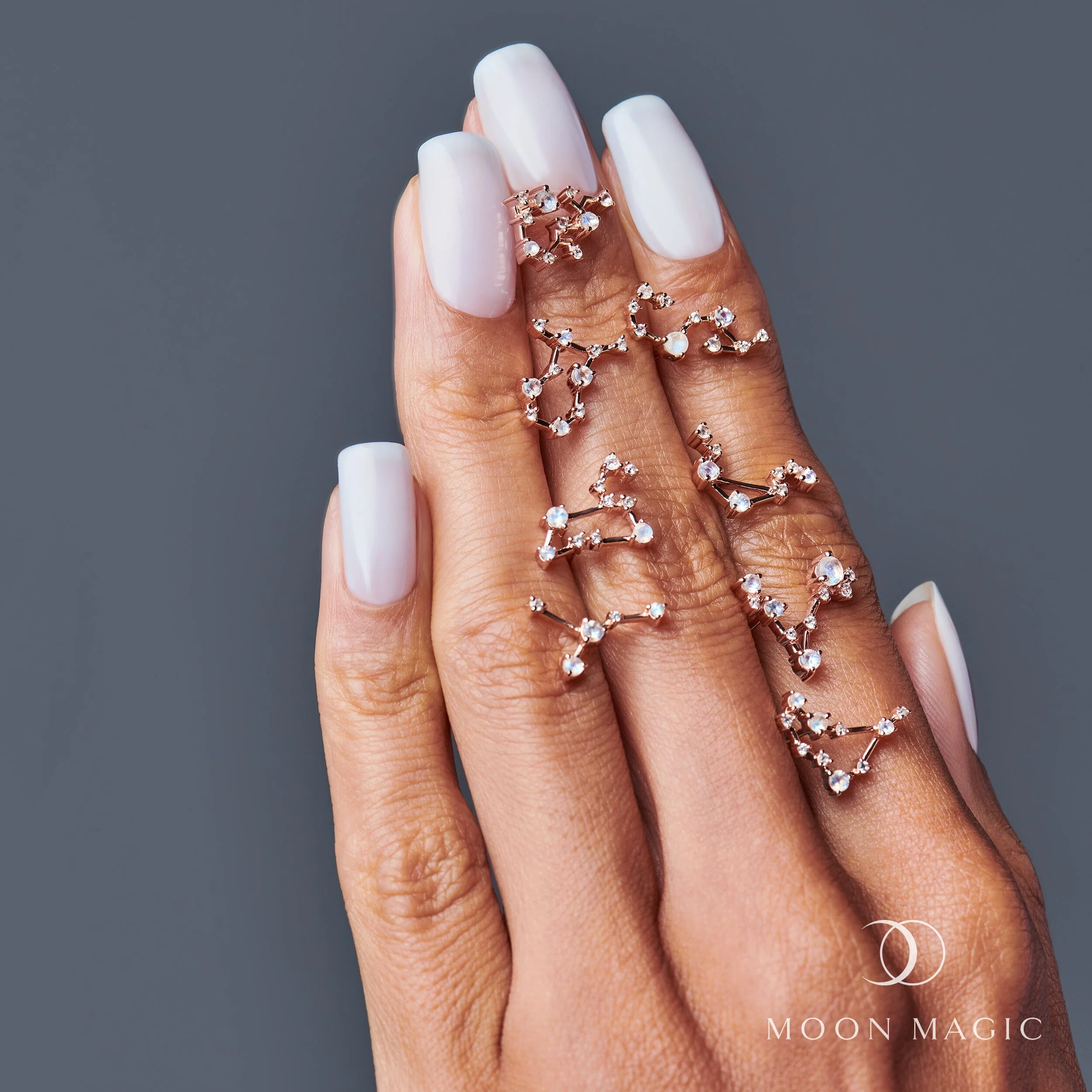 Moonstone Earrings - Leo Zodiac Constellation - Image 15