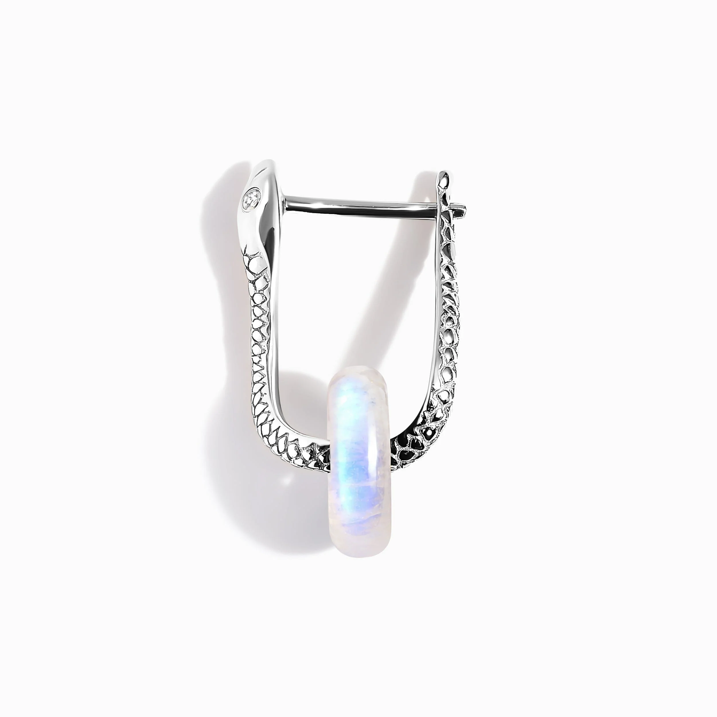 Moonstone Earrings - Serpent - Image 10
