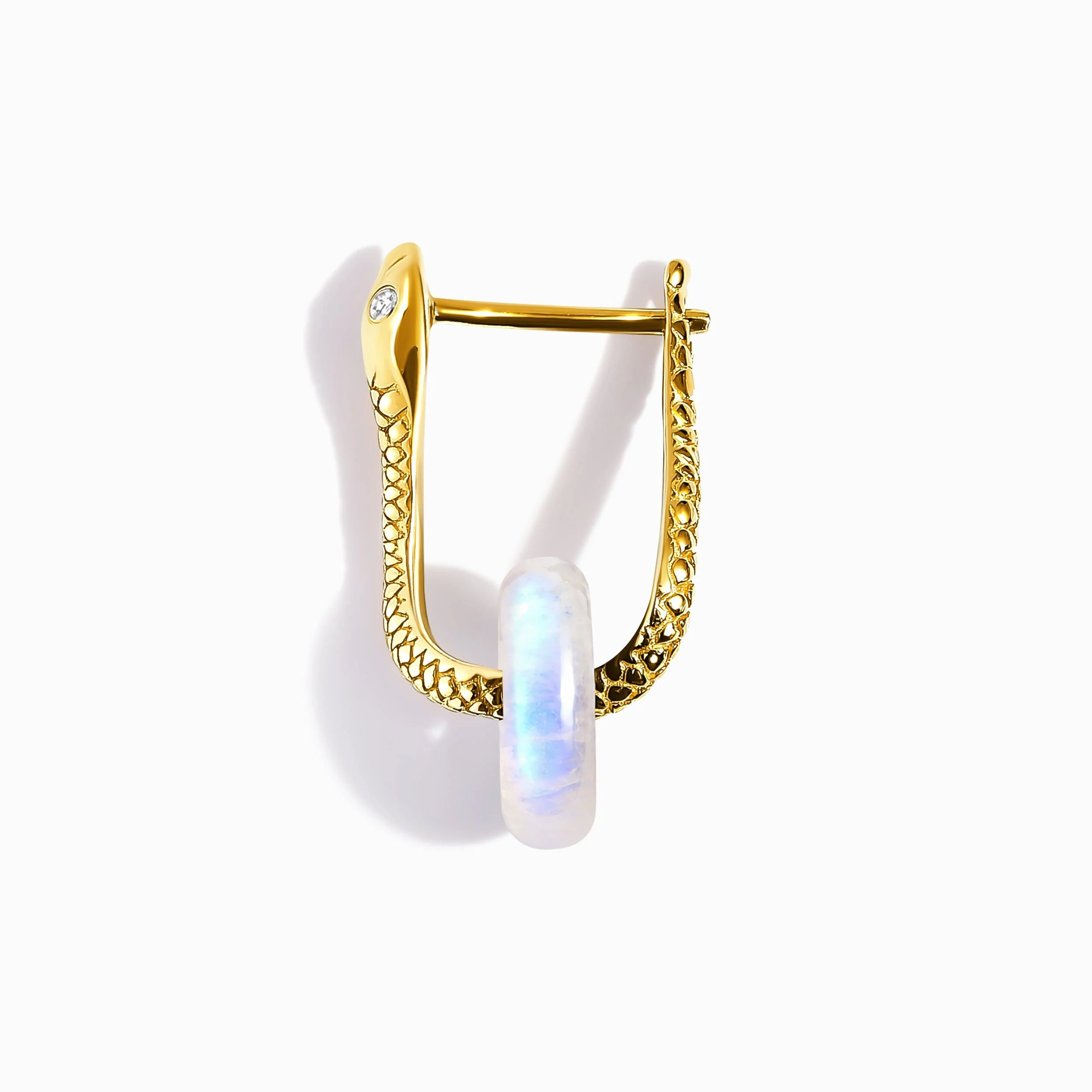 Moonstone Earrings - Serpent - Image 11
