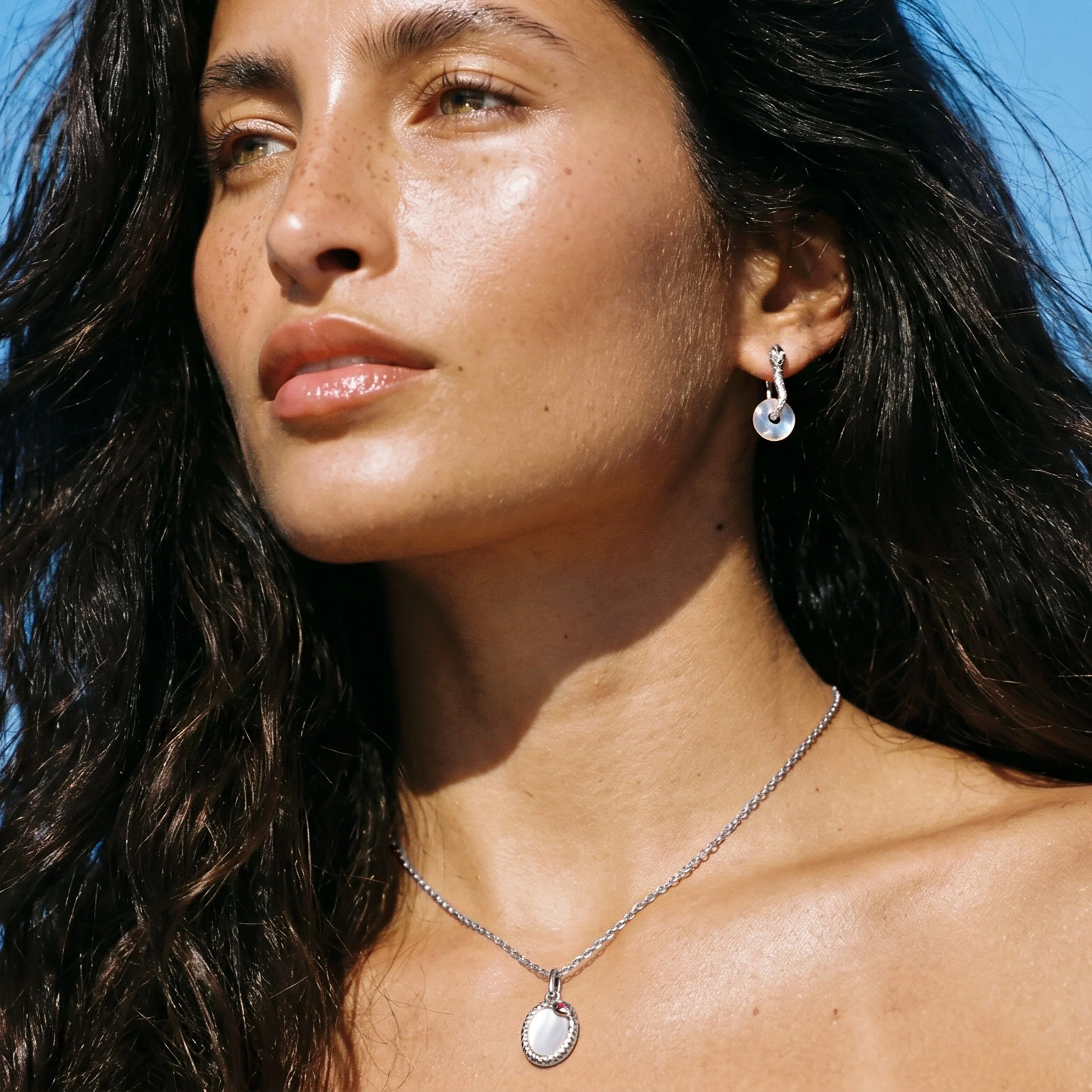 Moonstone Earrings - Serpent - Image 5