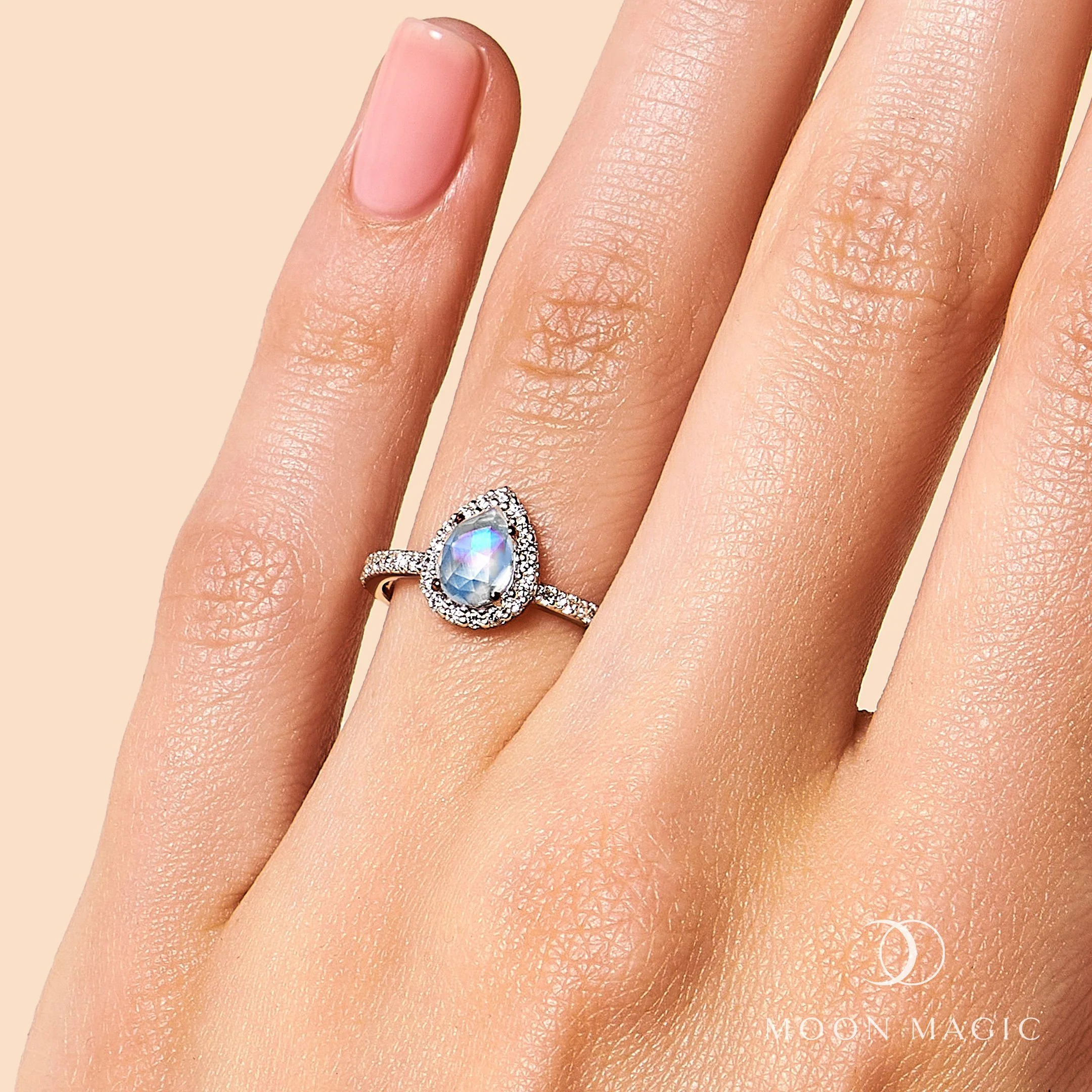 Moonstone Diamond Ring - Tear Of Joy - Image 2