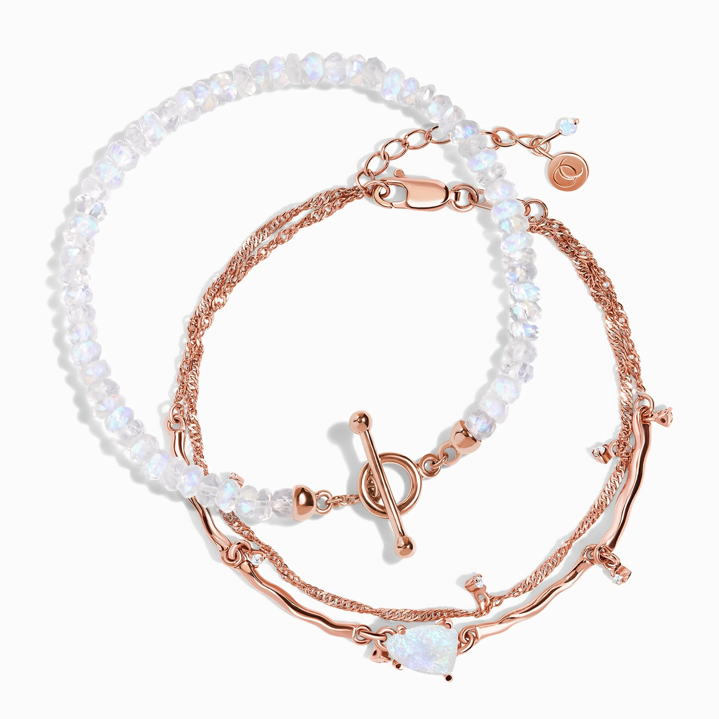 Moonstone Bracelet Stack - Energy Flow - Image 3