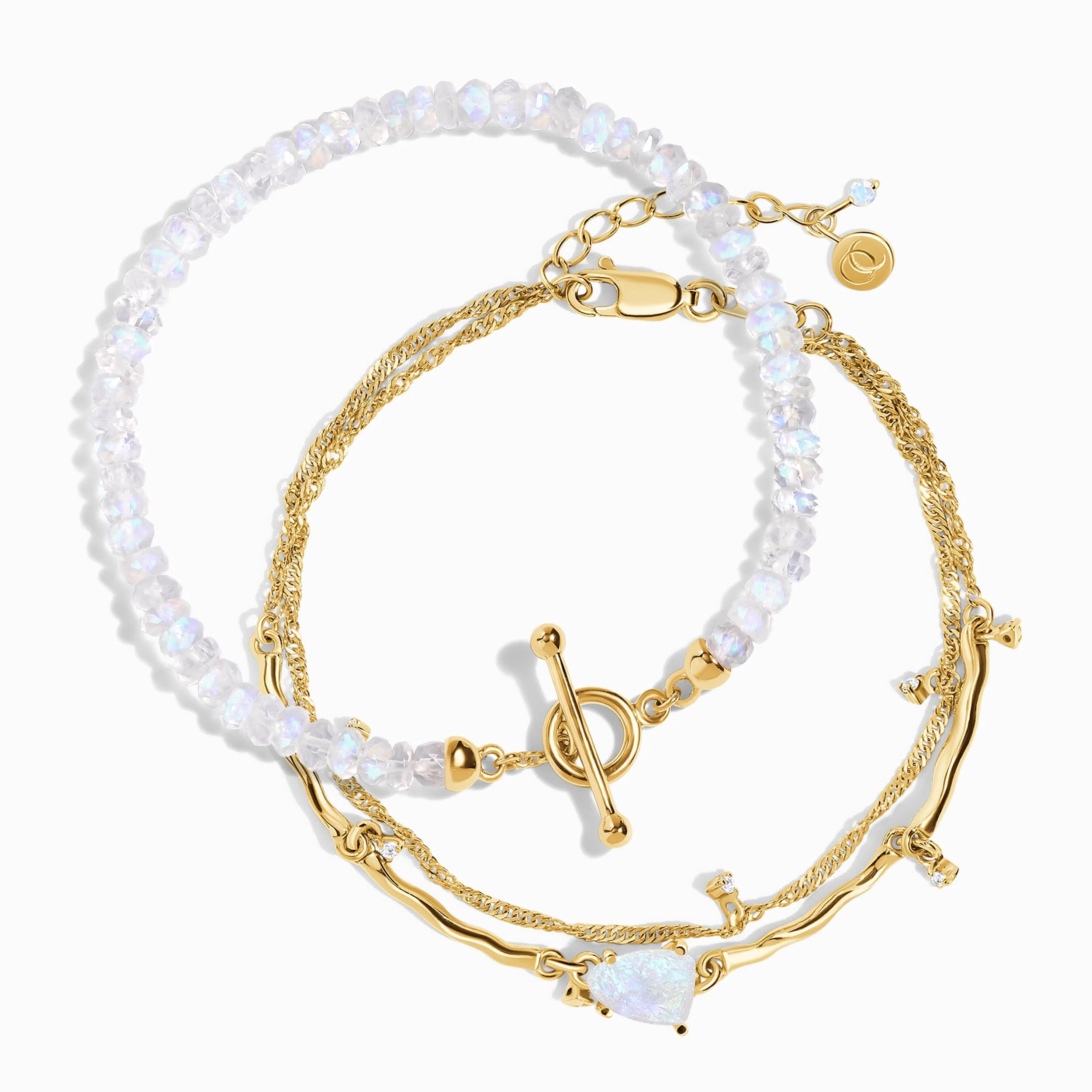 Moonstone Bracelet Stack - Energy Flow - Image 6