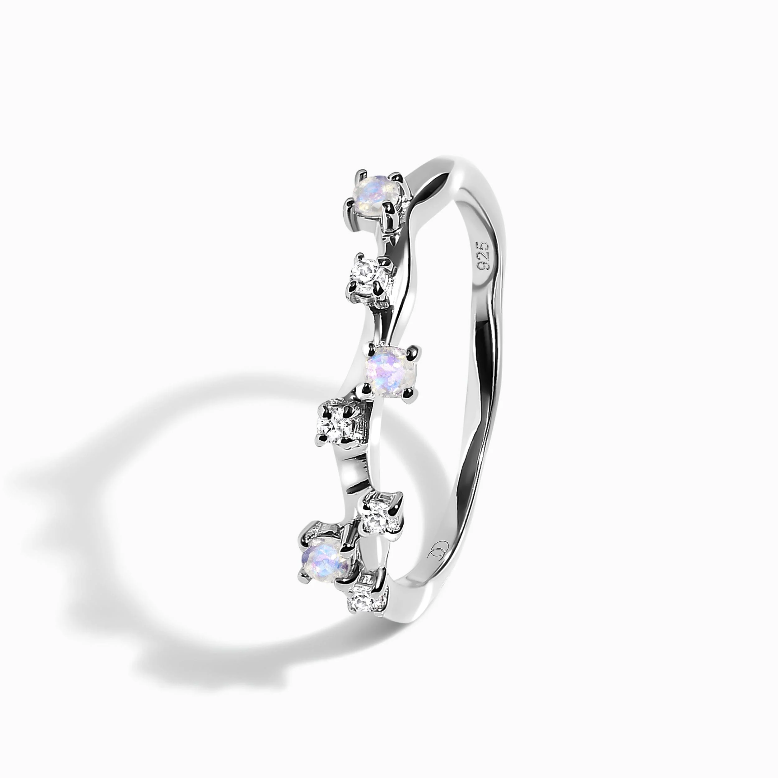 Moonstone Lab Diamond Flow & Stardust Rings - Image 11