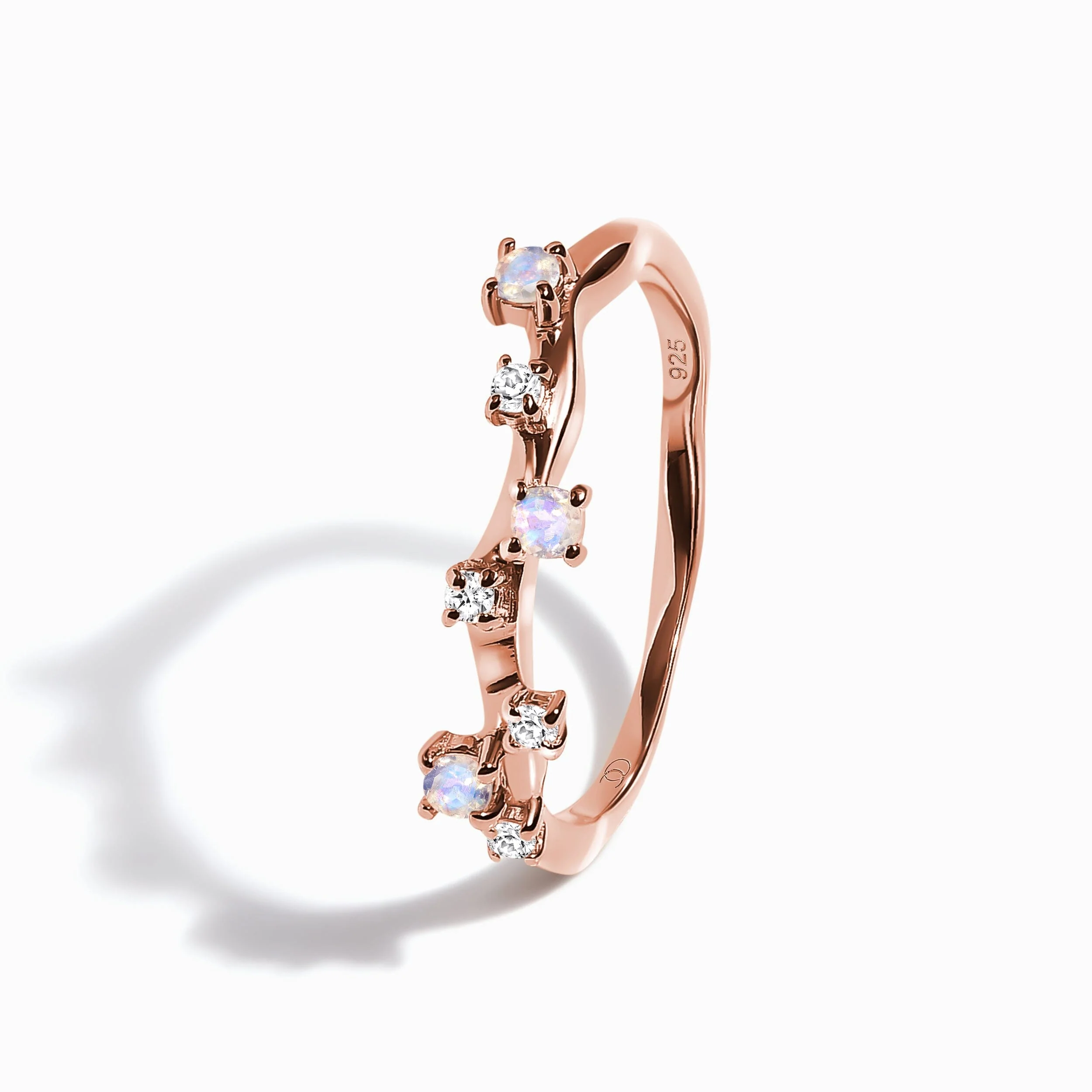 Moonstone Lab Diamond Flow & Stardust Rings - Image 16