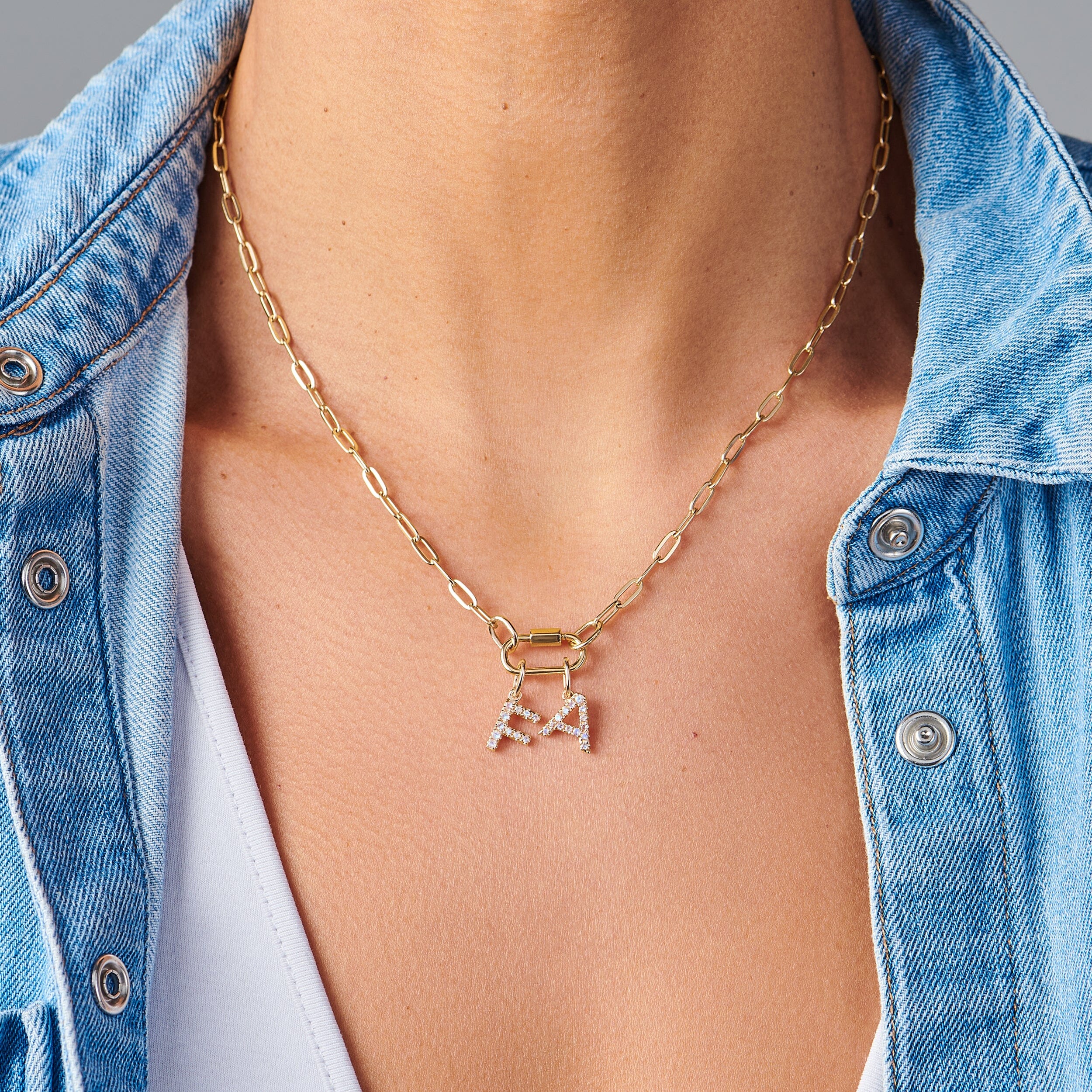 Moonstone Necklace - Alphabet - Image 54