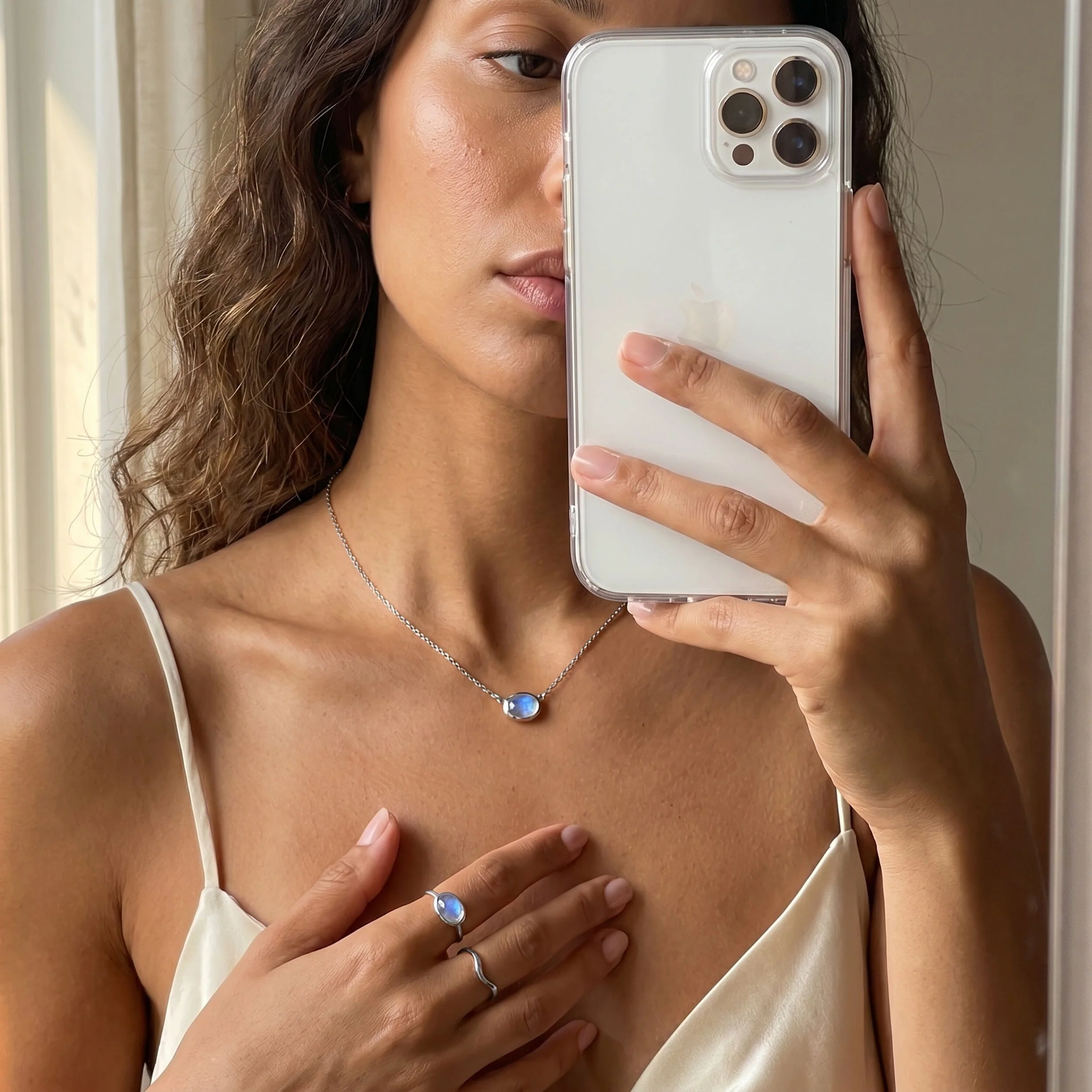 Moonstone Necklace - Skin-Touch - Image 3