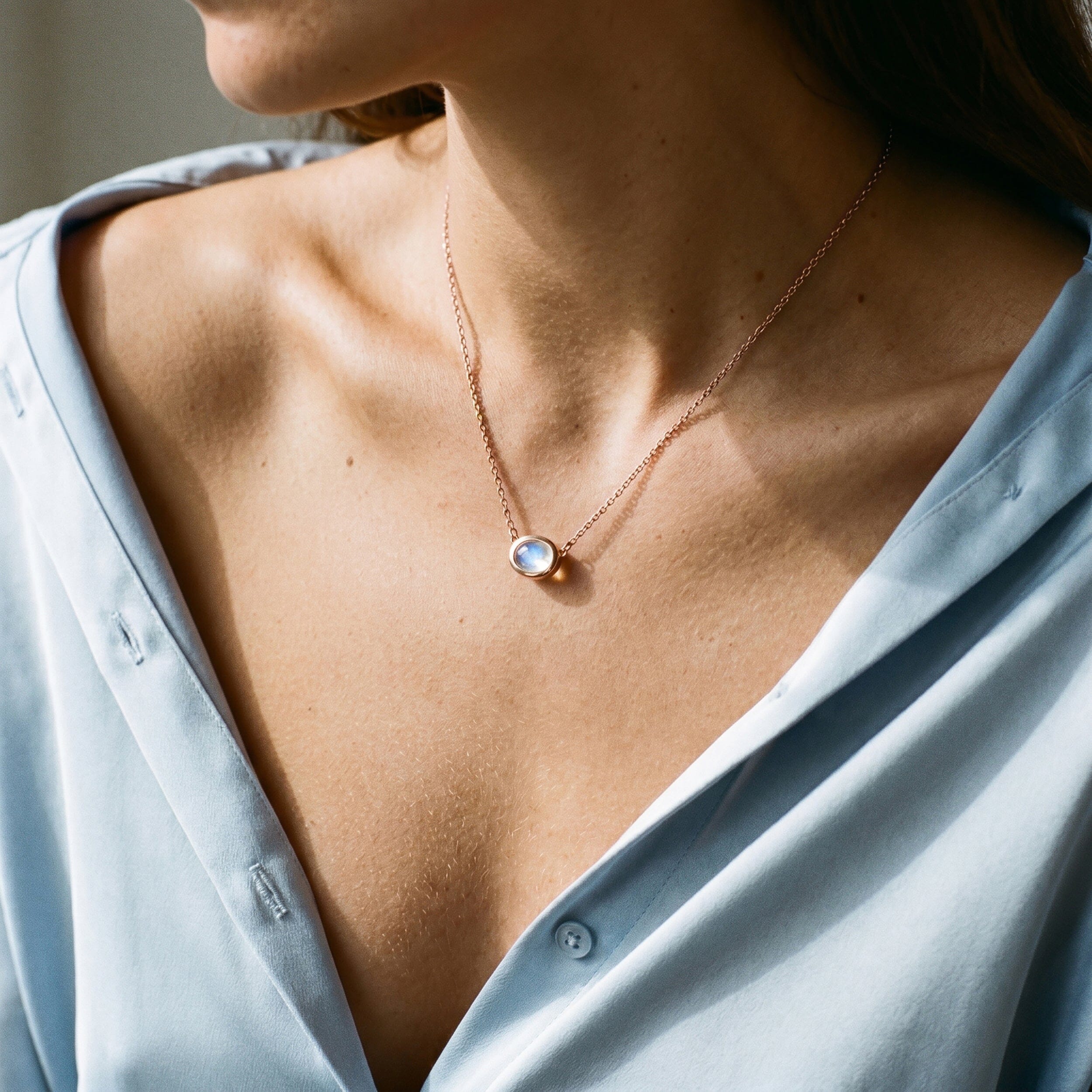 Moonstone Necklace - Skin-Touch - Image 5