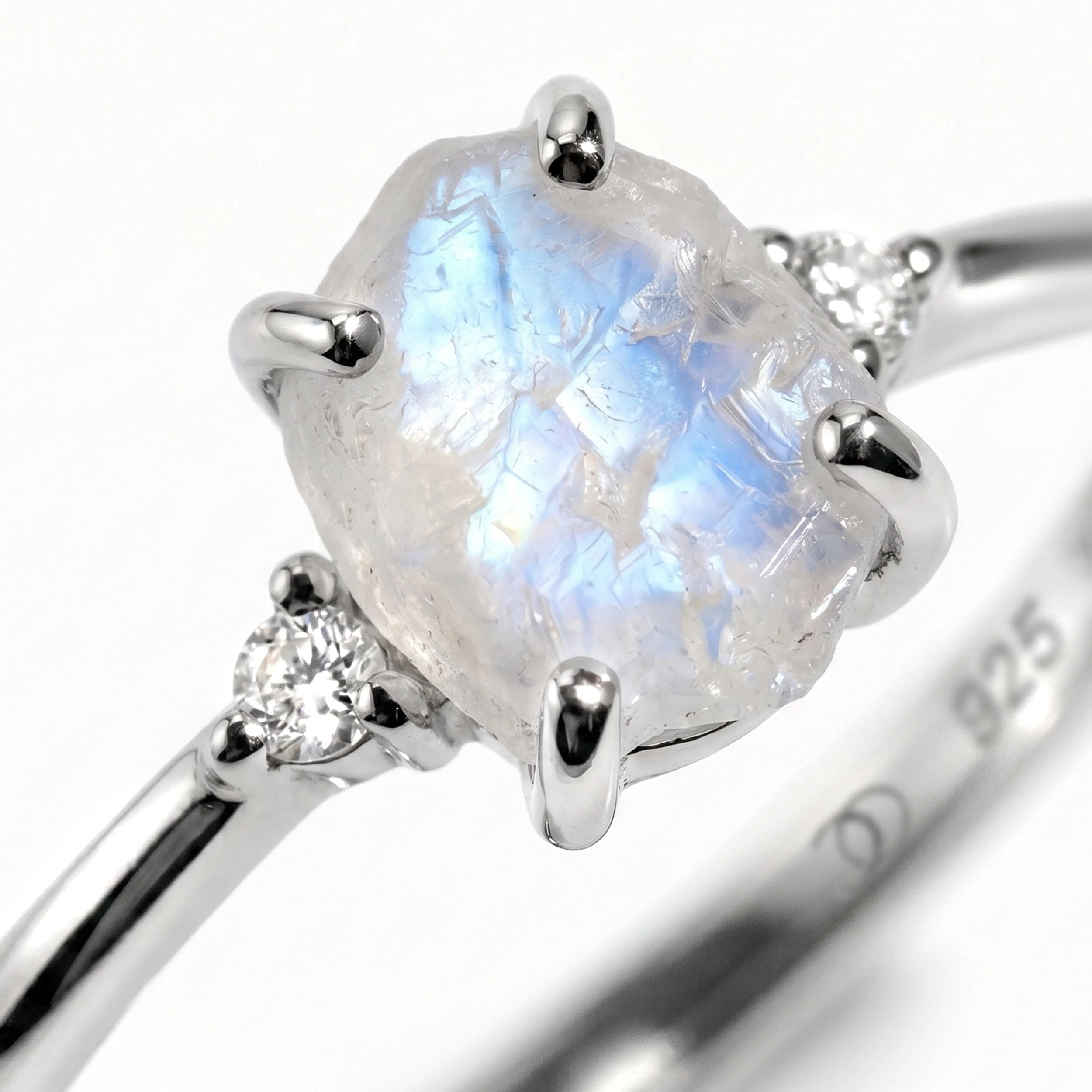 Moonstone Ring - Petite Raw Allure - Image 14