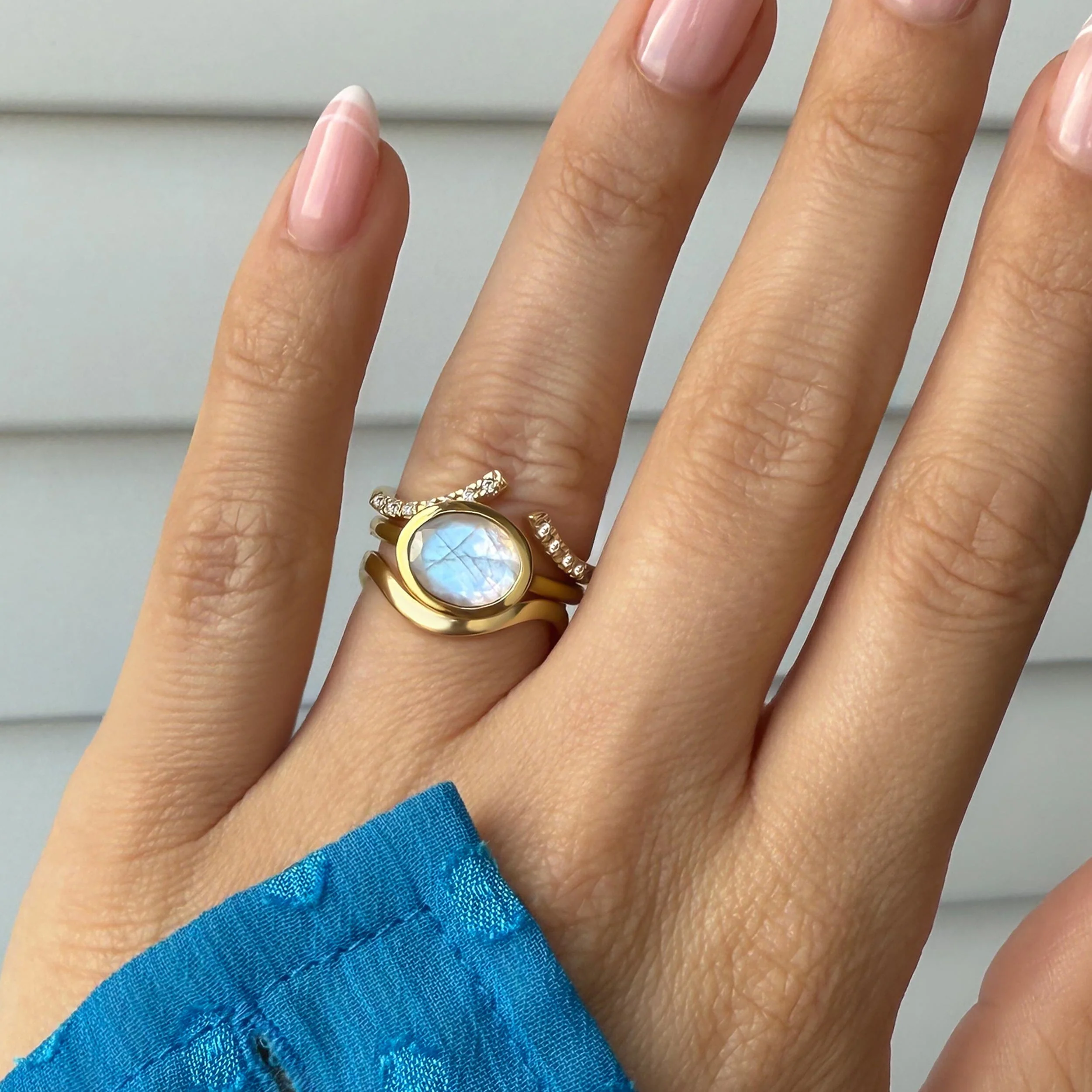 Moonstone Skin-Touch & Infinite & Waves Rings - Image 4