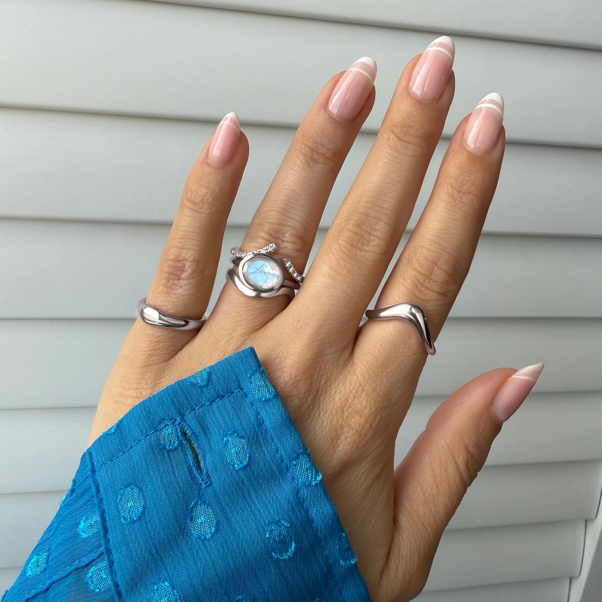 Moonstone Skin-Touch & Infinite & Waves Rings - Image 7